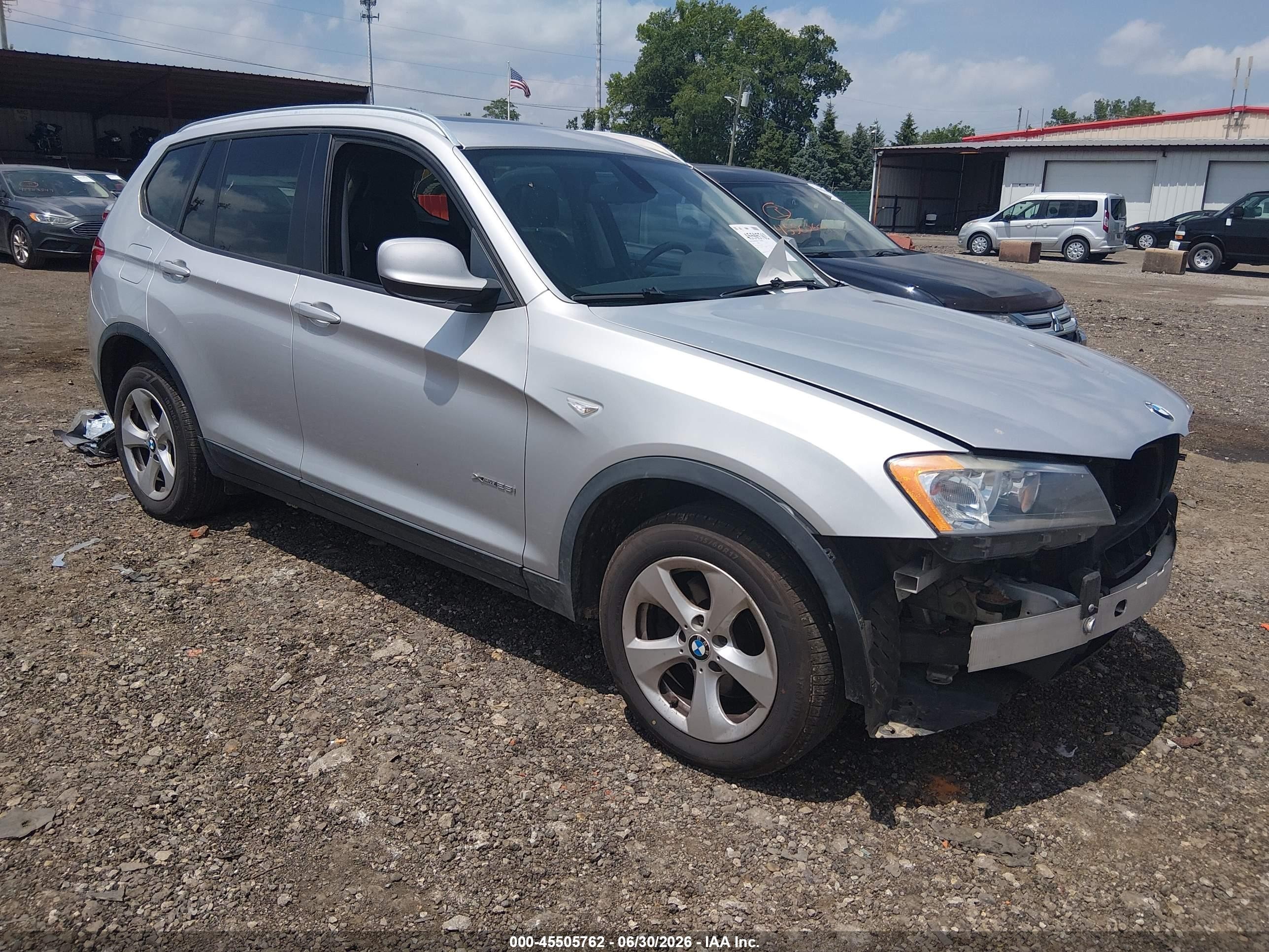 2012 BMW X3 28i, VIN 5UXWX5C51CL719141 — Перед