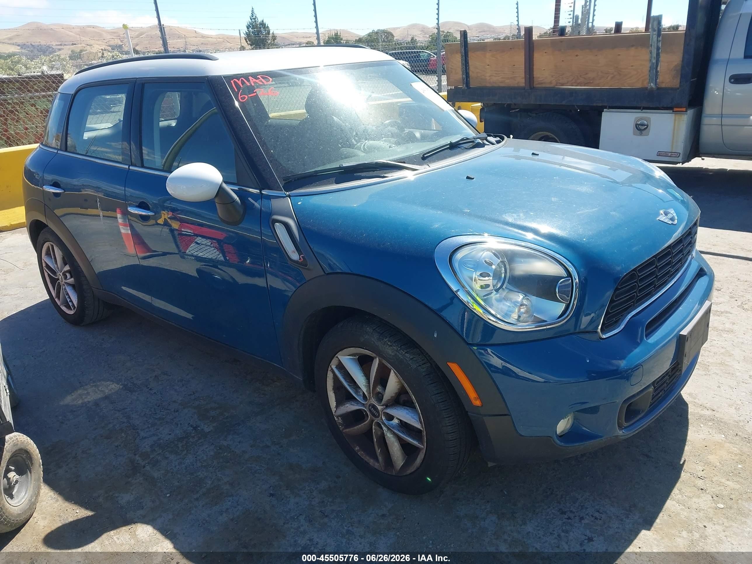 2012 MINI Countryman S, VIN WMWZC3C57CWL85403 — Normal wear