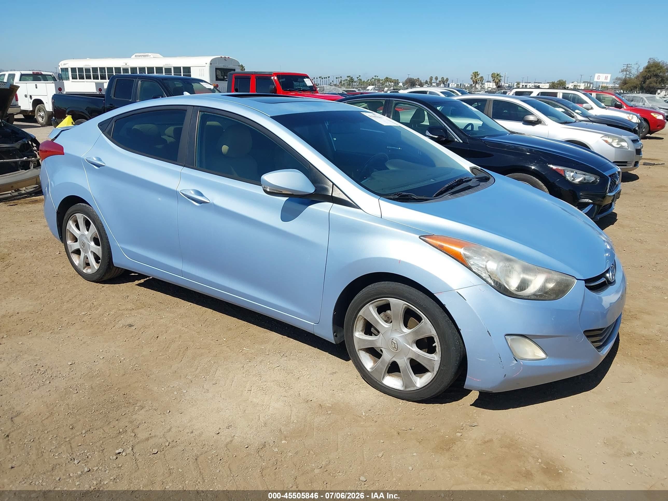 2011 Hyundai Elantra GLS, VIN KMHDH4AE9BU156797 — Rear end