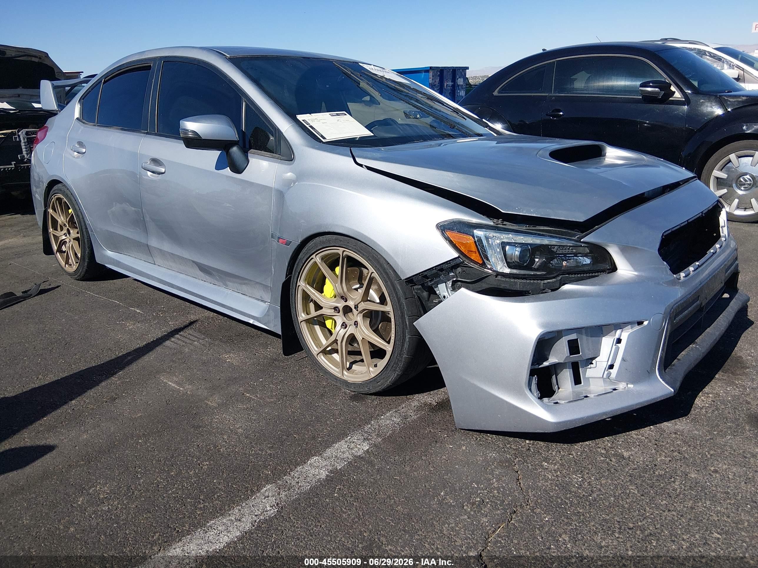 2021 Subaru WRX STI Limited, VIN JF1VA2W60M9810679 — Side
