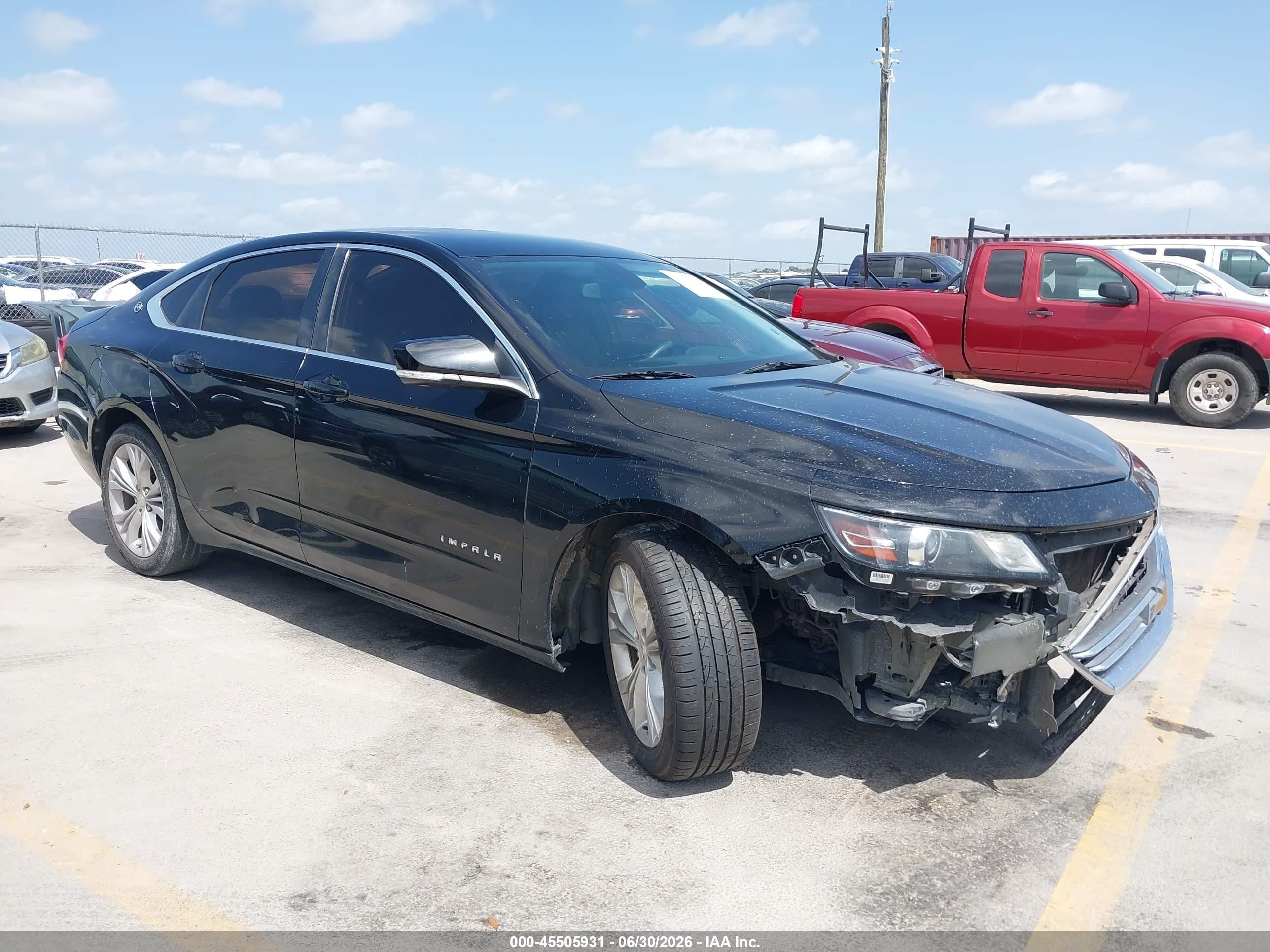 2015 Chevrolet Impala LT, VIN 1G1125S35FU149419 — Side