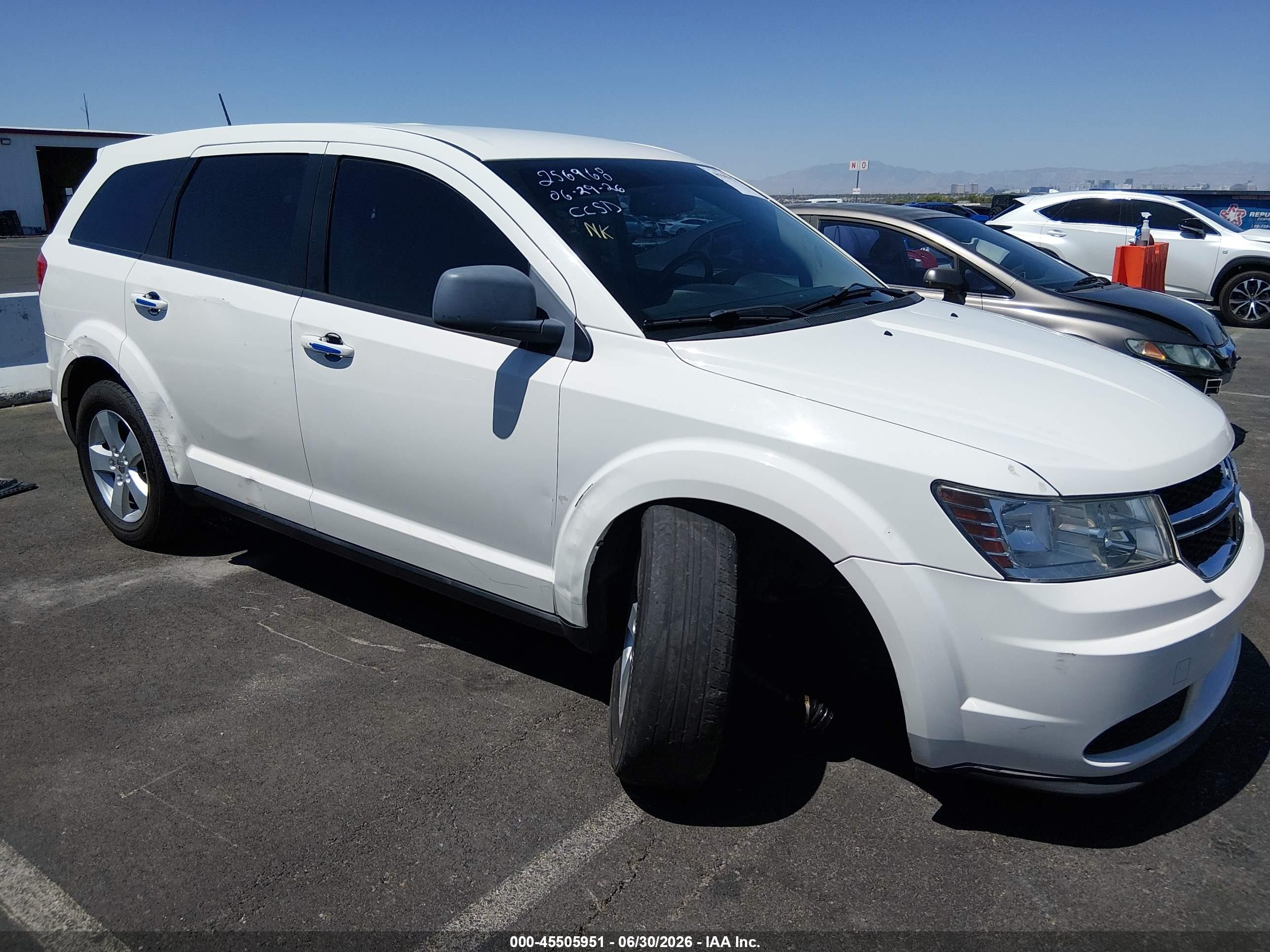 2013 Dodge Journey American Value, VIN 3C4PDCAB5DT510535 — Front end