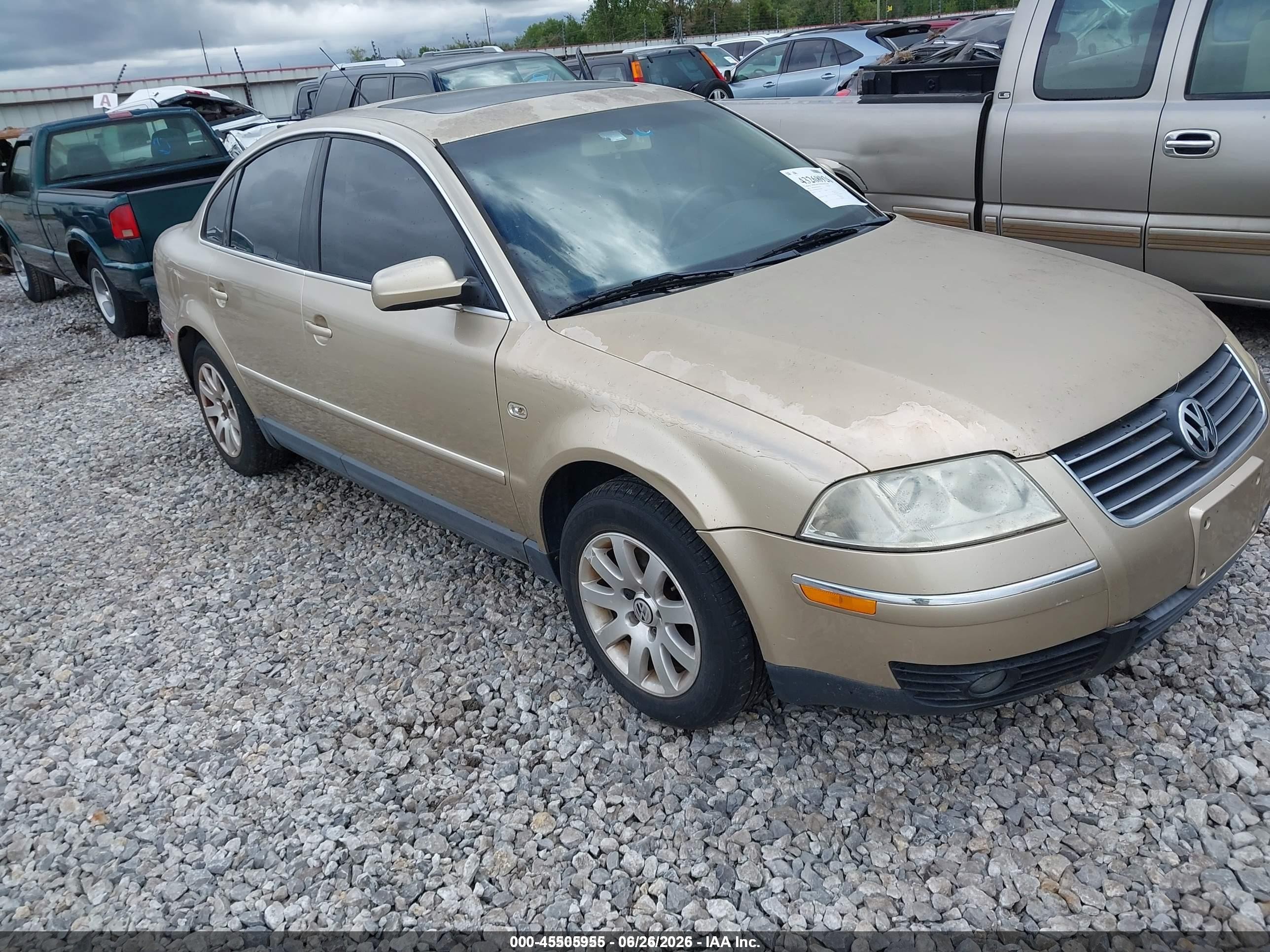2001 Volkswagen Passat GLS, VIN WVWPD63B41P206708 — Mechanical