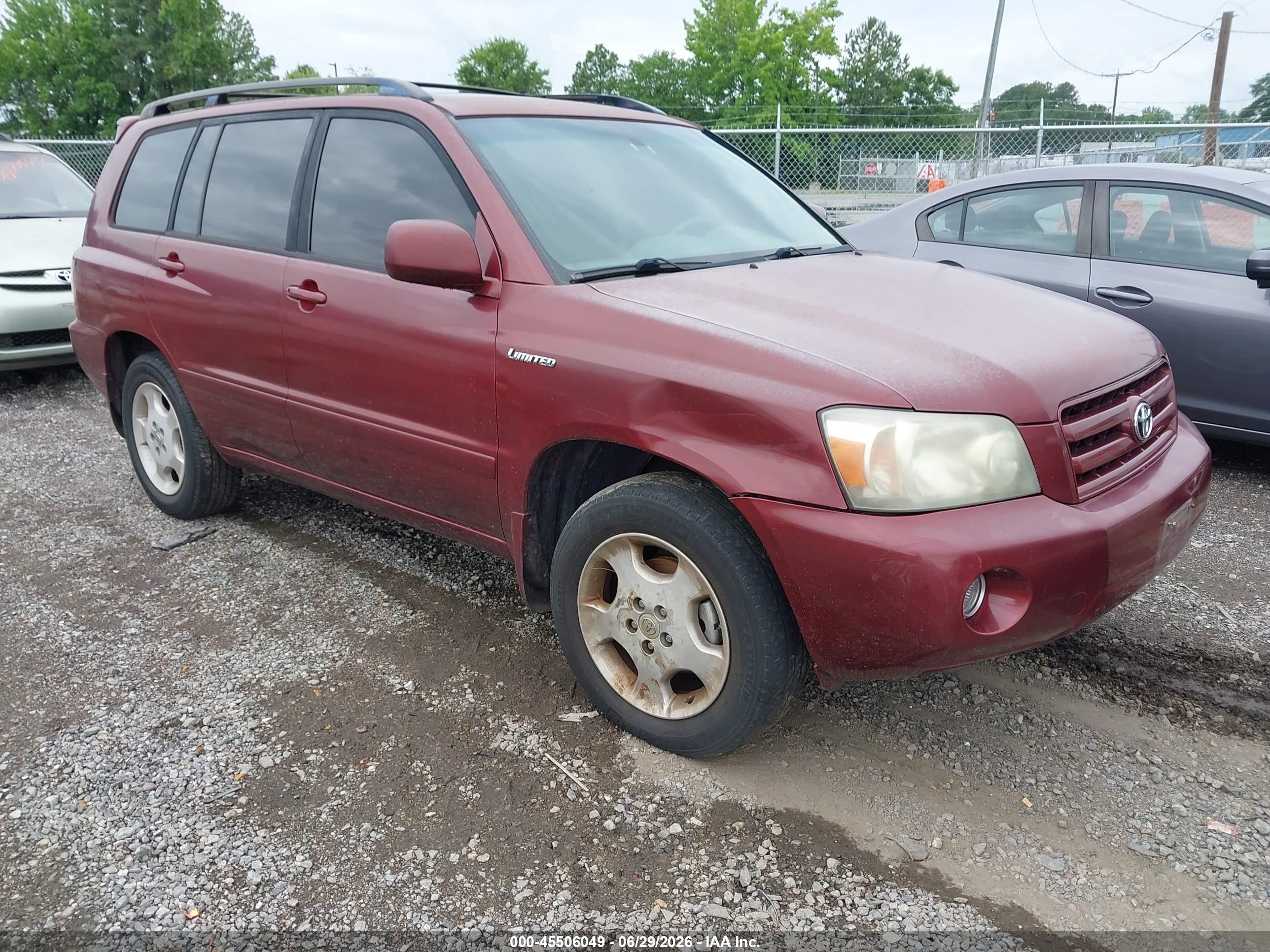 2006 Toyota Highlander w/3rd Row, VIN JTEDP21A560107646 — Normal wear