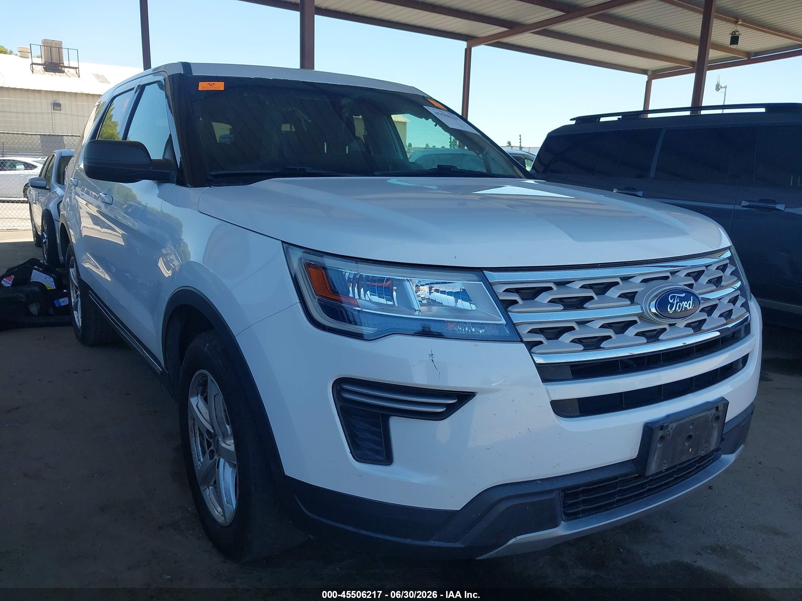 2019 Ford Explorer XLT, VIN 1FM5K7DH2KGB21529 — Biohazard / chemical