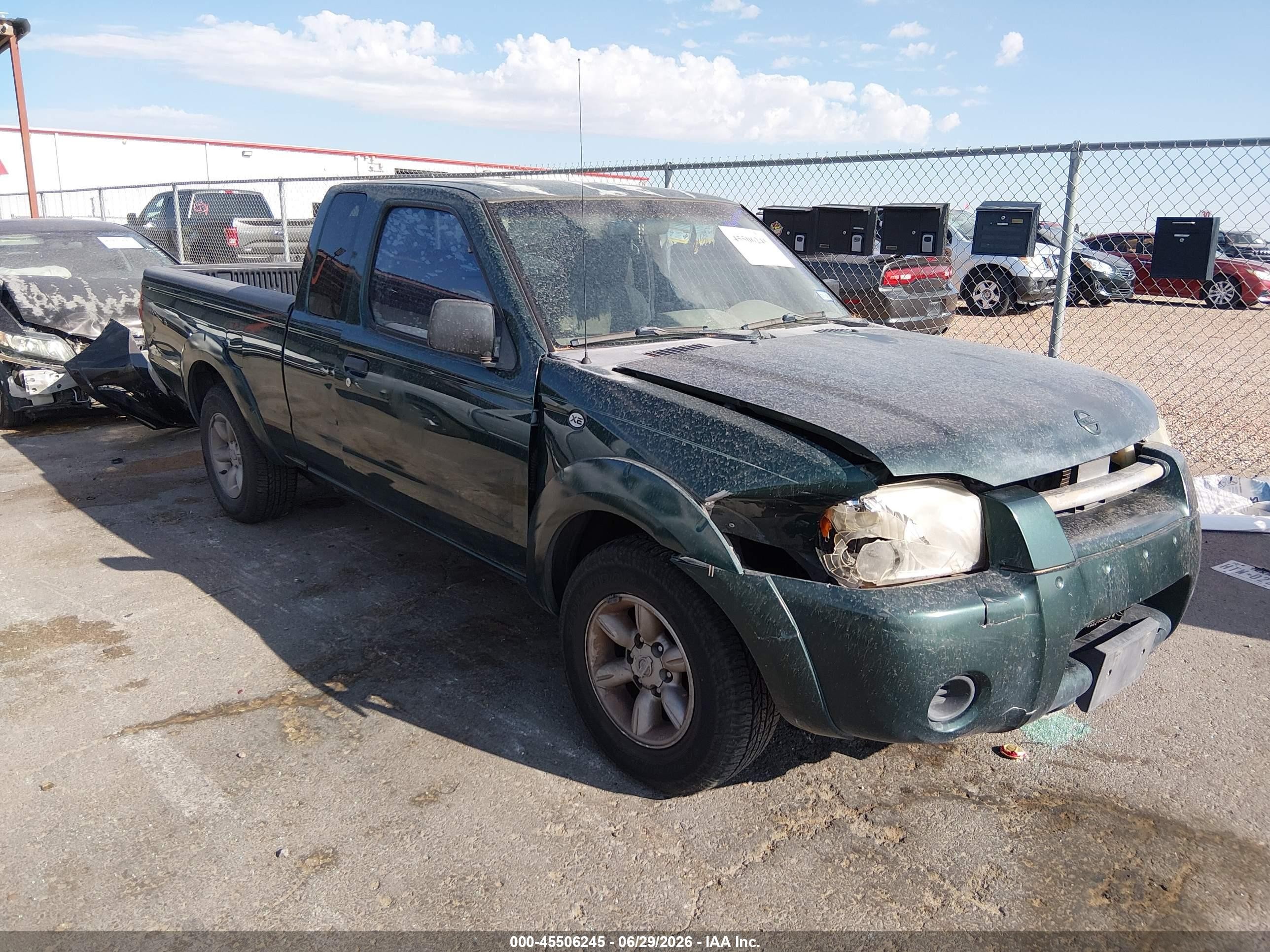 2002 Nissan Frontier XE, VIN 1N6DD26S92C349263 — Front end