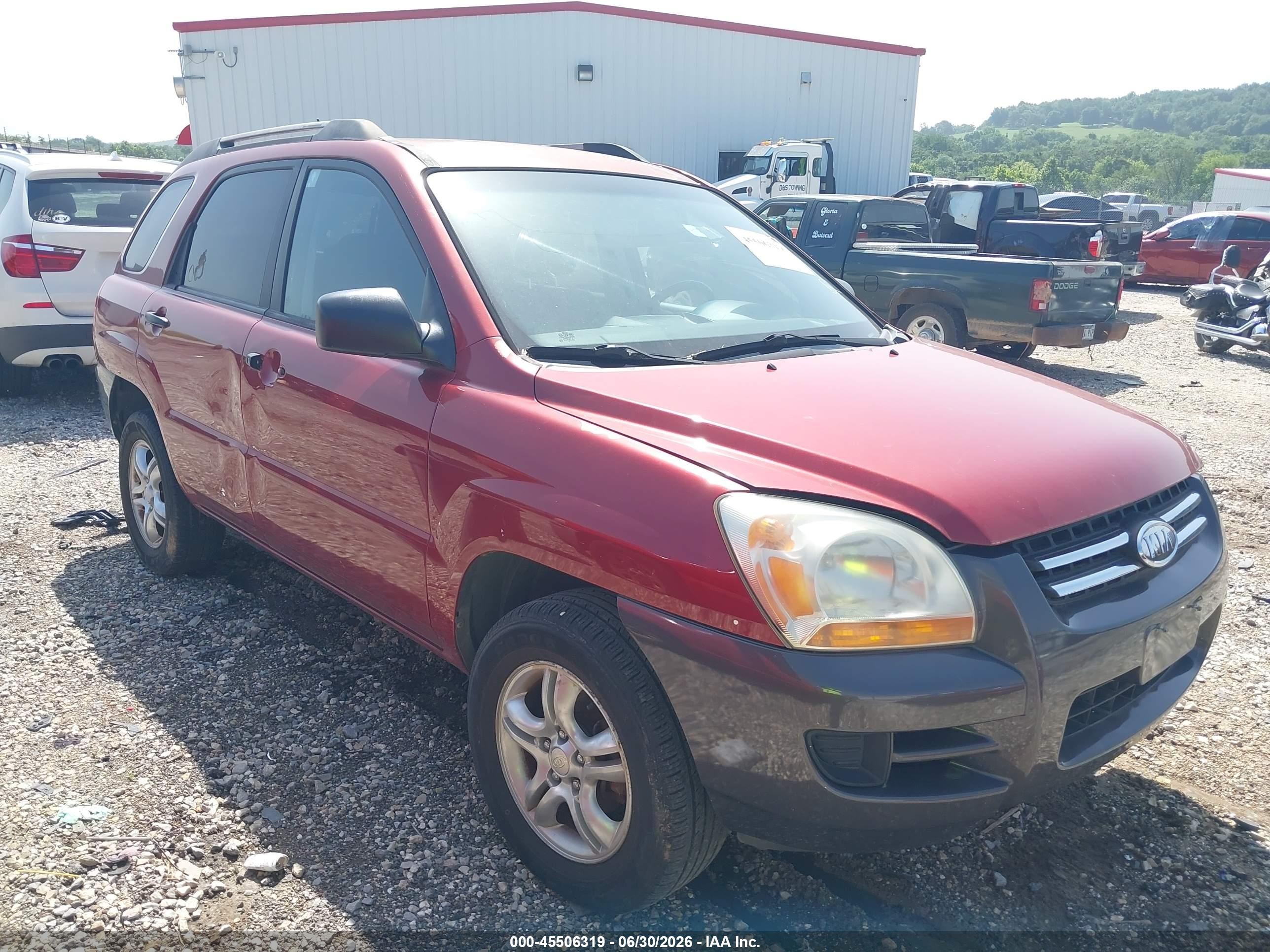 2007 Kia Sportage LX, VIN KNDJF723577311282 — Normal wear