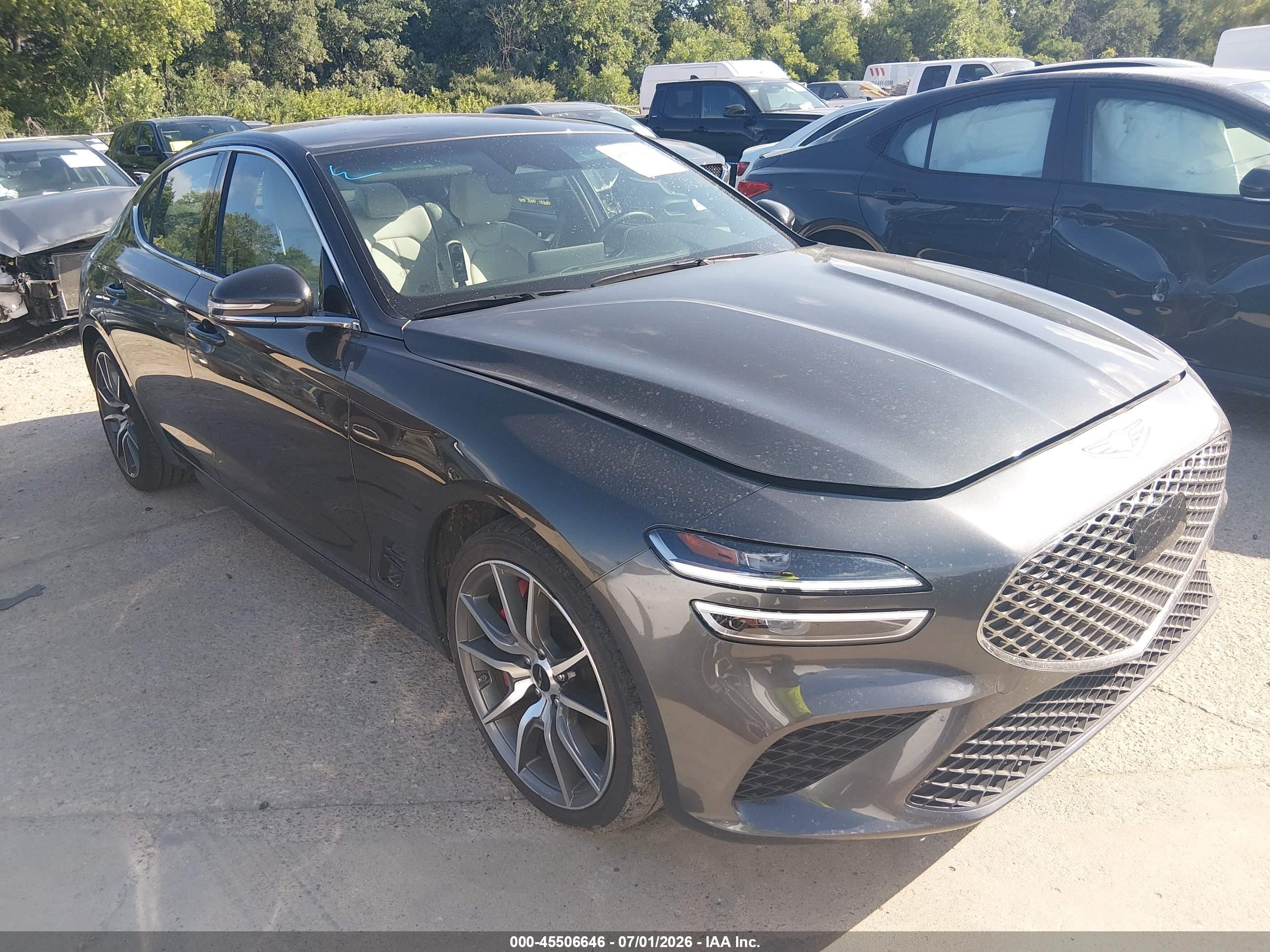 2025 Genesis G70 2.5T, VIN KMTG34SC9SU155731 — Side