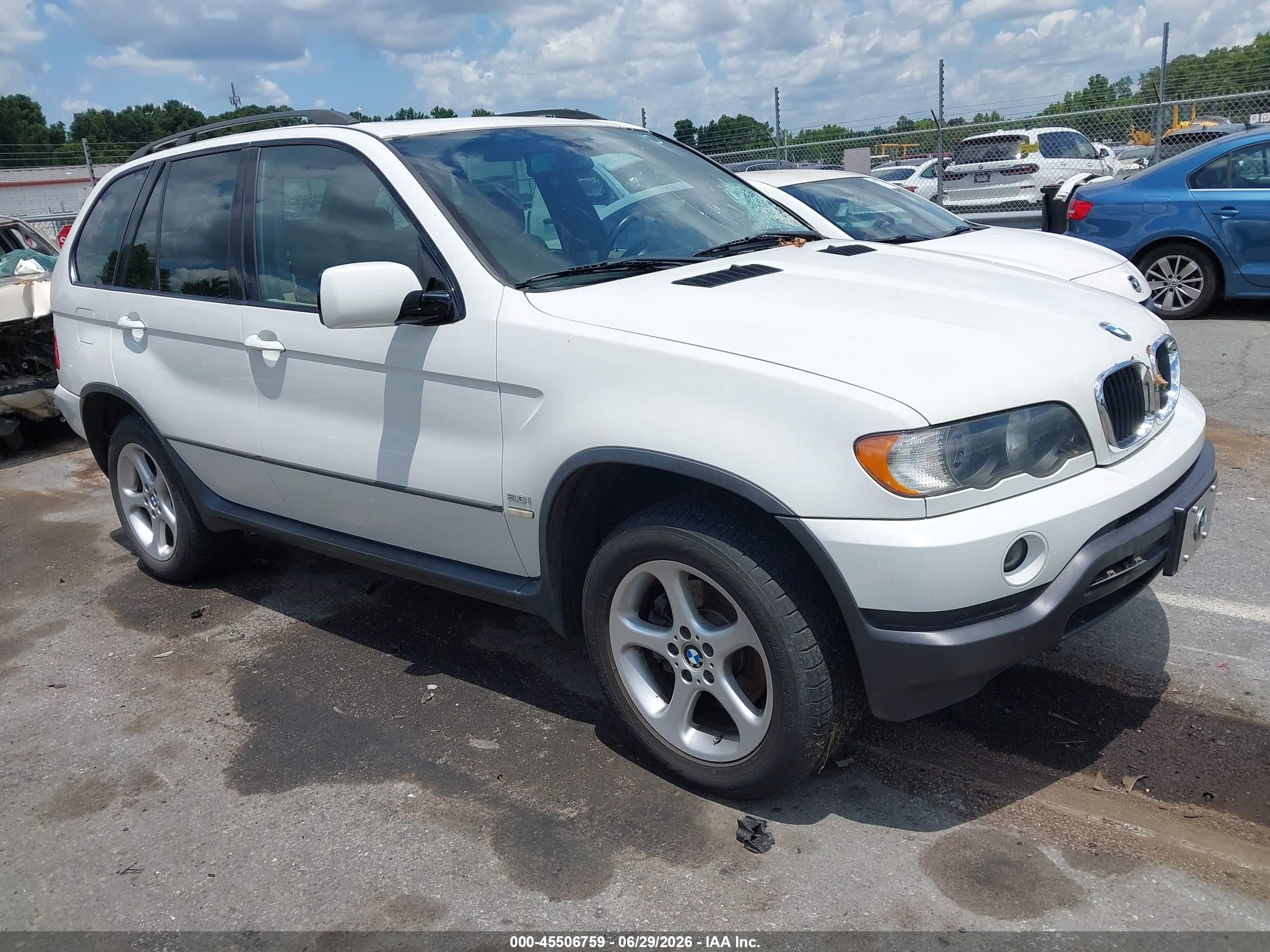 2002 BMW X5 3.0i, VIN 5UXFA53532LV70439 — Перед