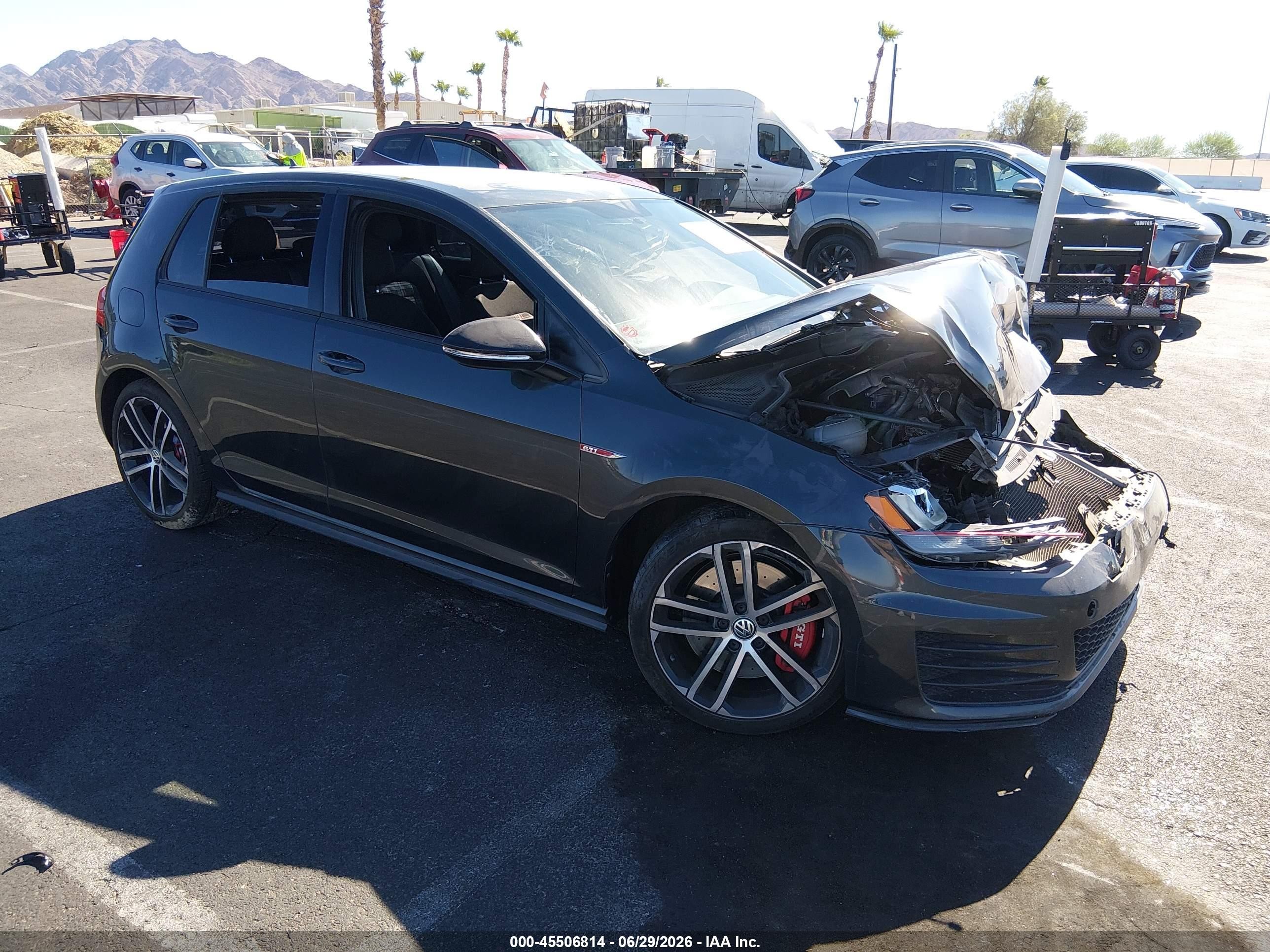 2017 Volkswagen Golf GTI S, VIN 3VW447AU9HM075012 — Front end