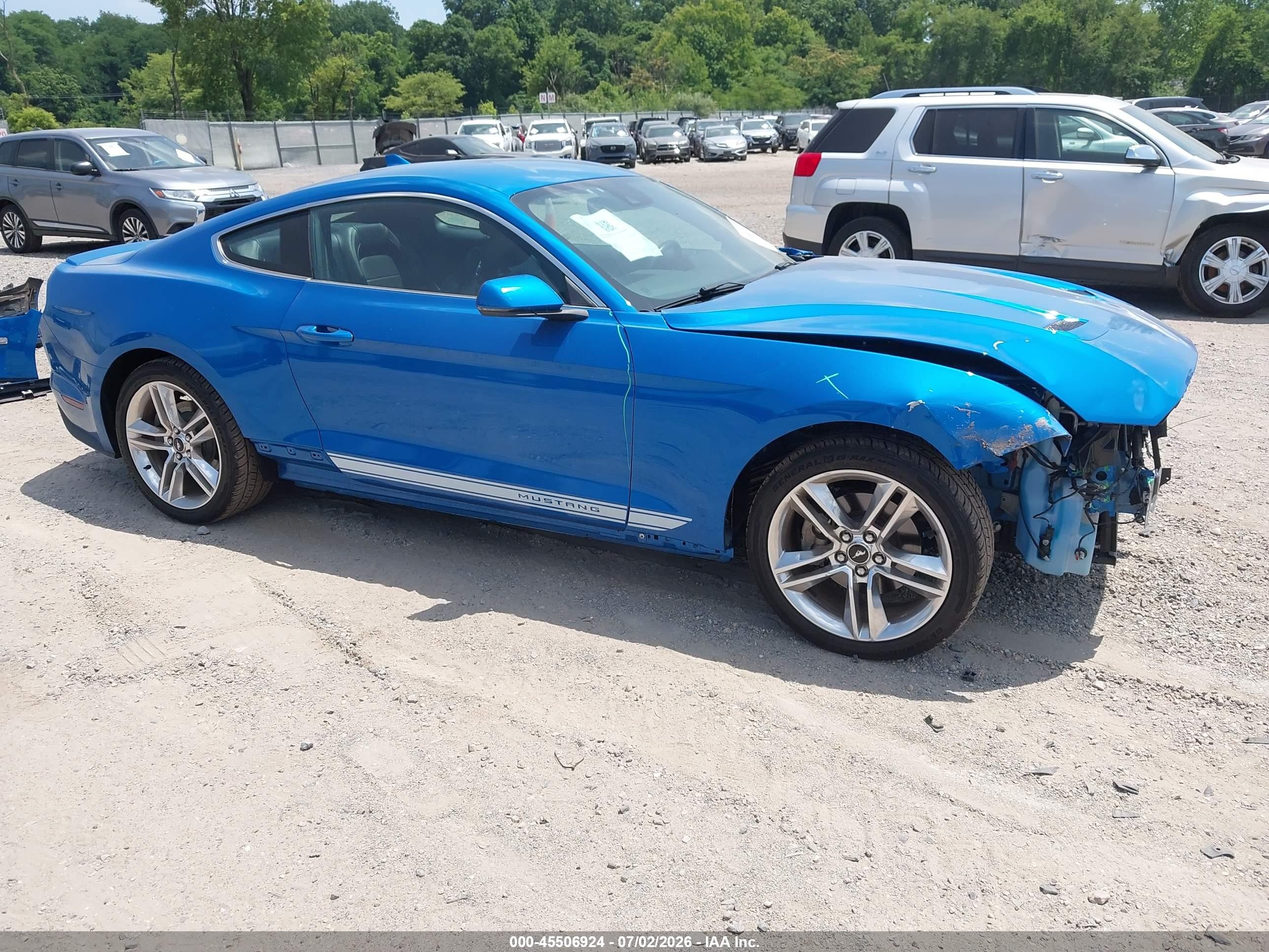 2020 Ford Mustang EcoBoost Premium, VIN 1FA6P8TH5L5168980 — Frame damage