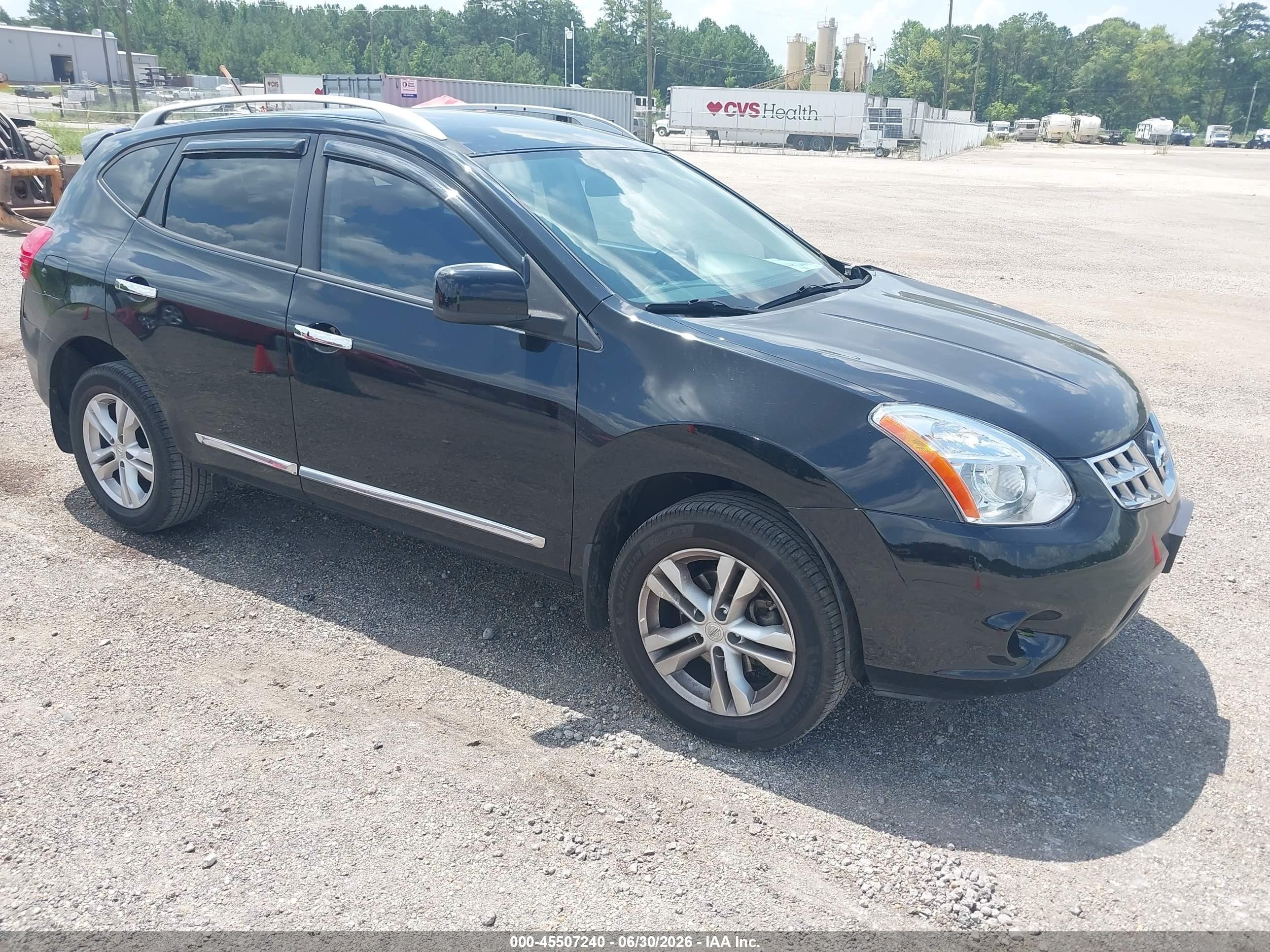 2012 Nissan Rogue S, VIN JN8AS5MTXCW293427 — Front end