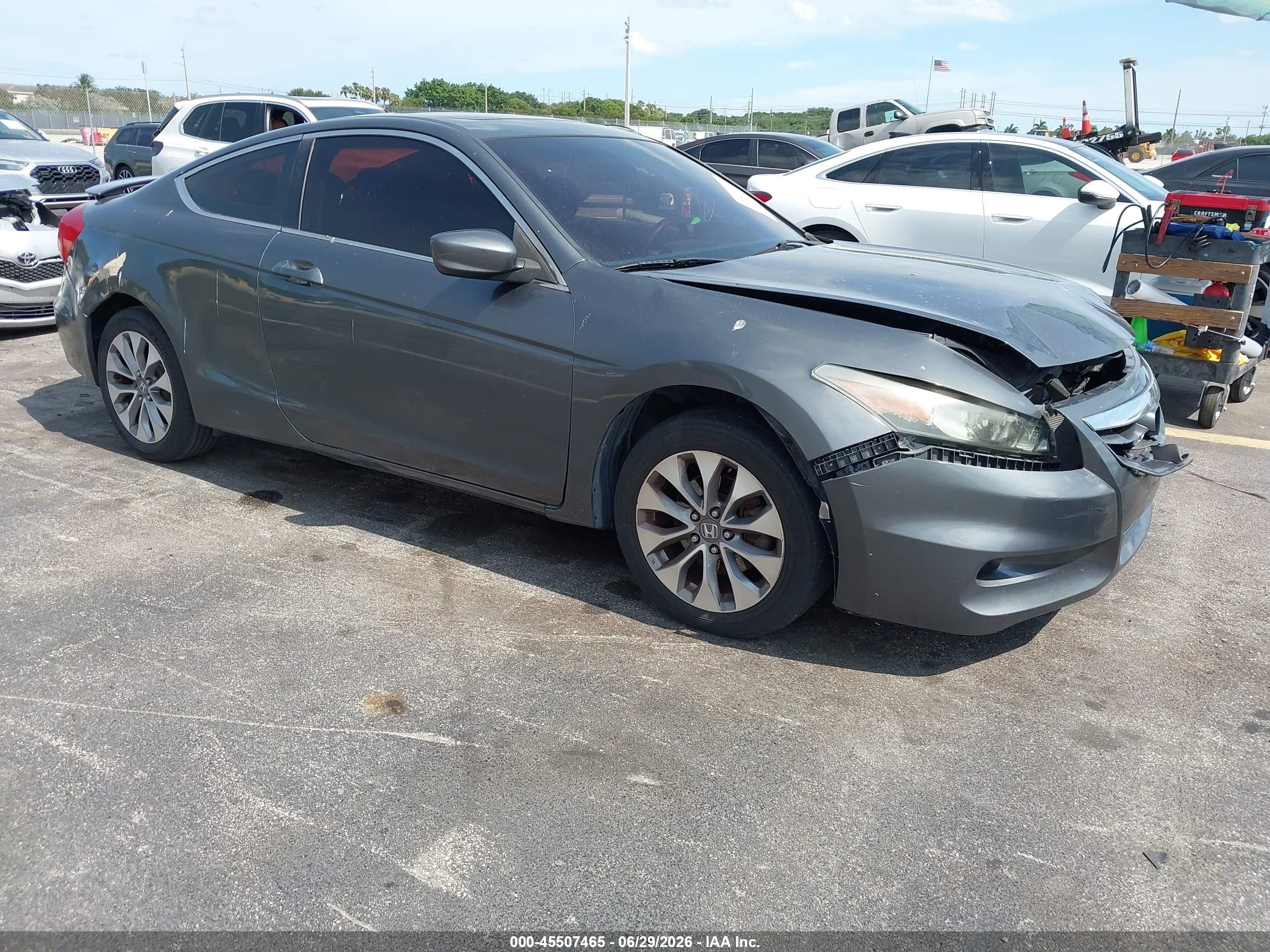2011 Honda Accord EX, VIN 1HGCS1B70BA001493 — Front end