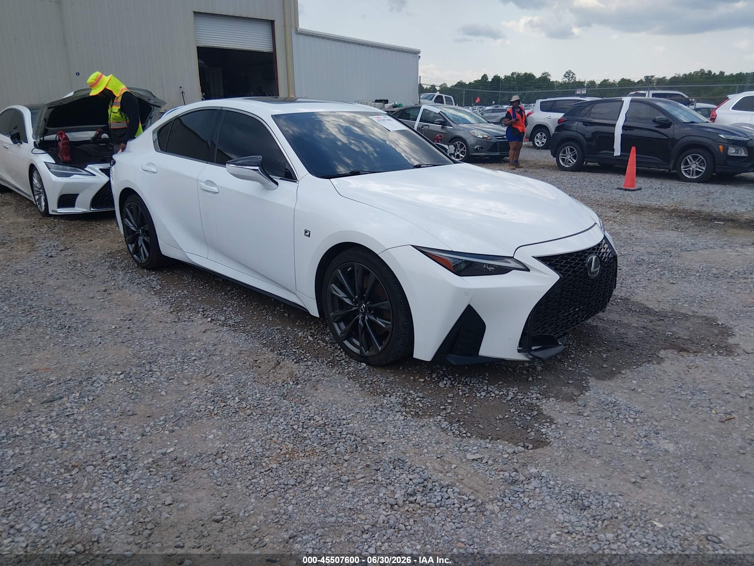 2021 Lexus IS 350 F Sport, VIN JTHGZ1B28M5046594 — Front end