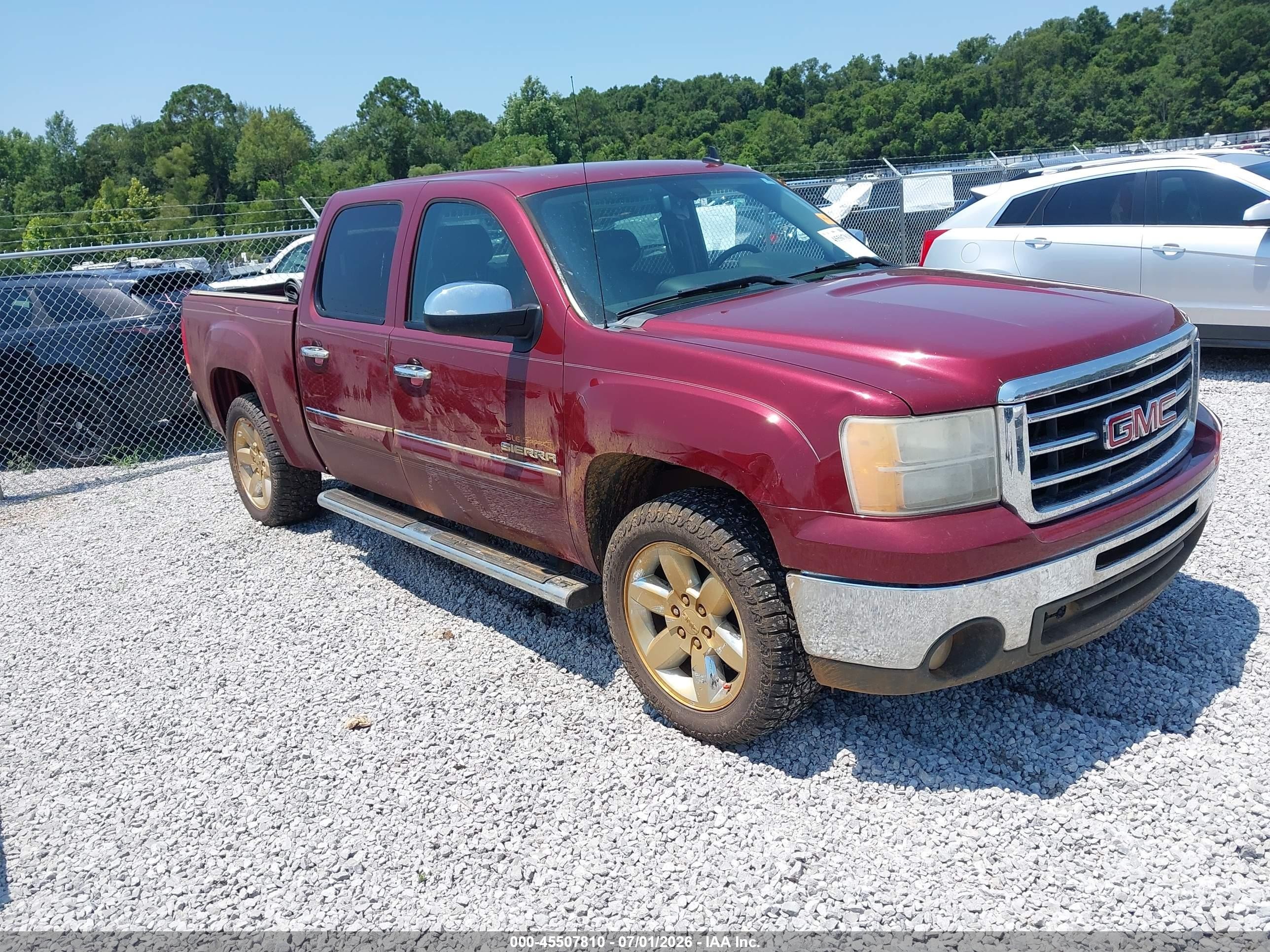 2013 GMC Sierra 1500 SLE, VIN 3GTP1VE09DG279127 — Water / flood