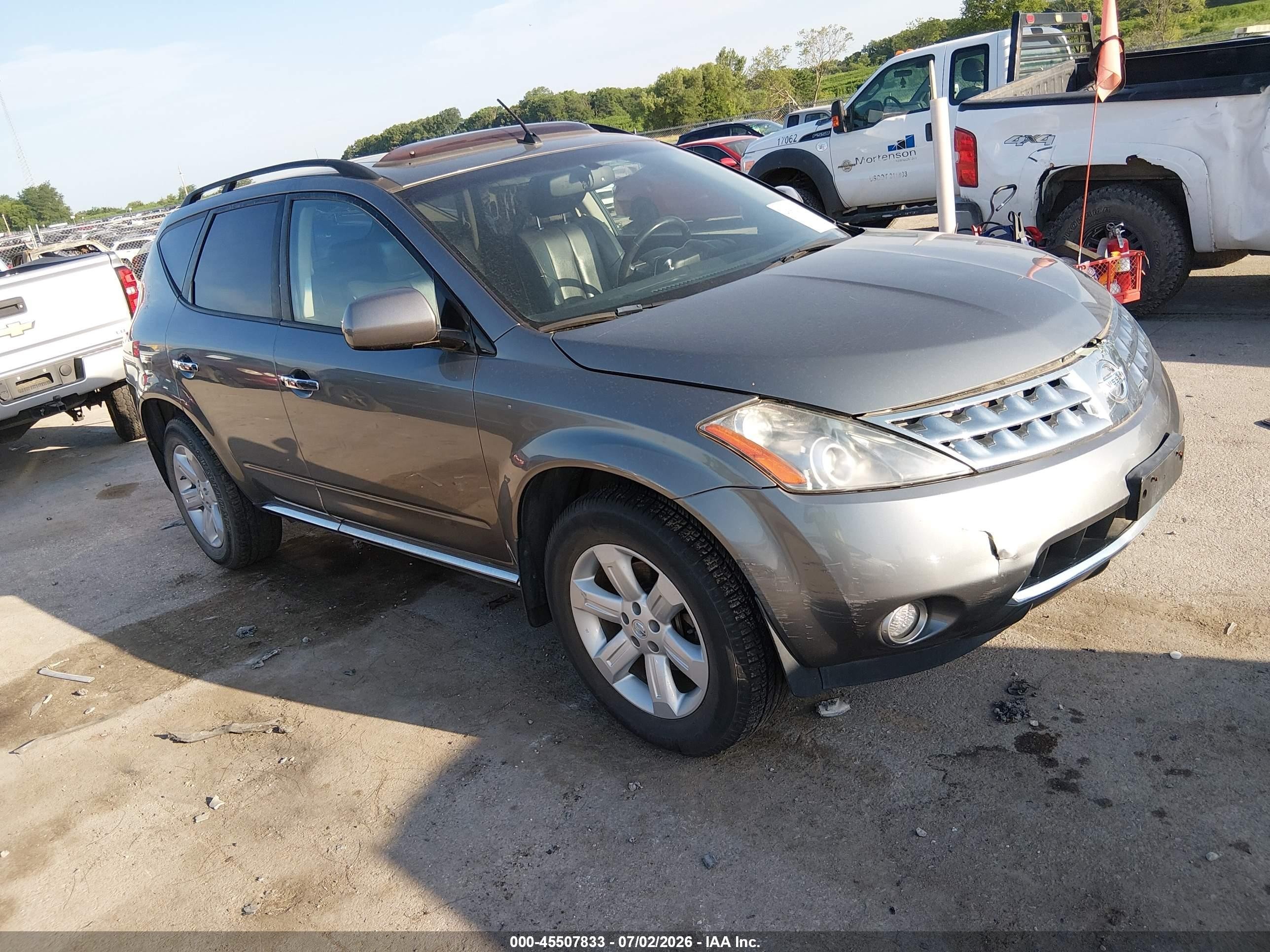 2007 Nissan Murano S, VIN JN8AZ08W37W607251 — Normal wear