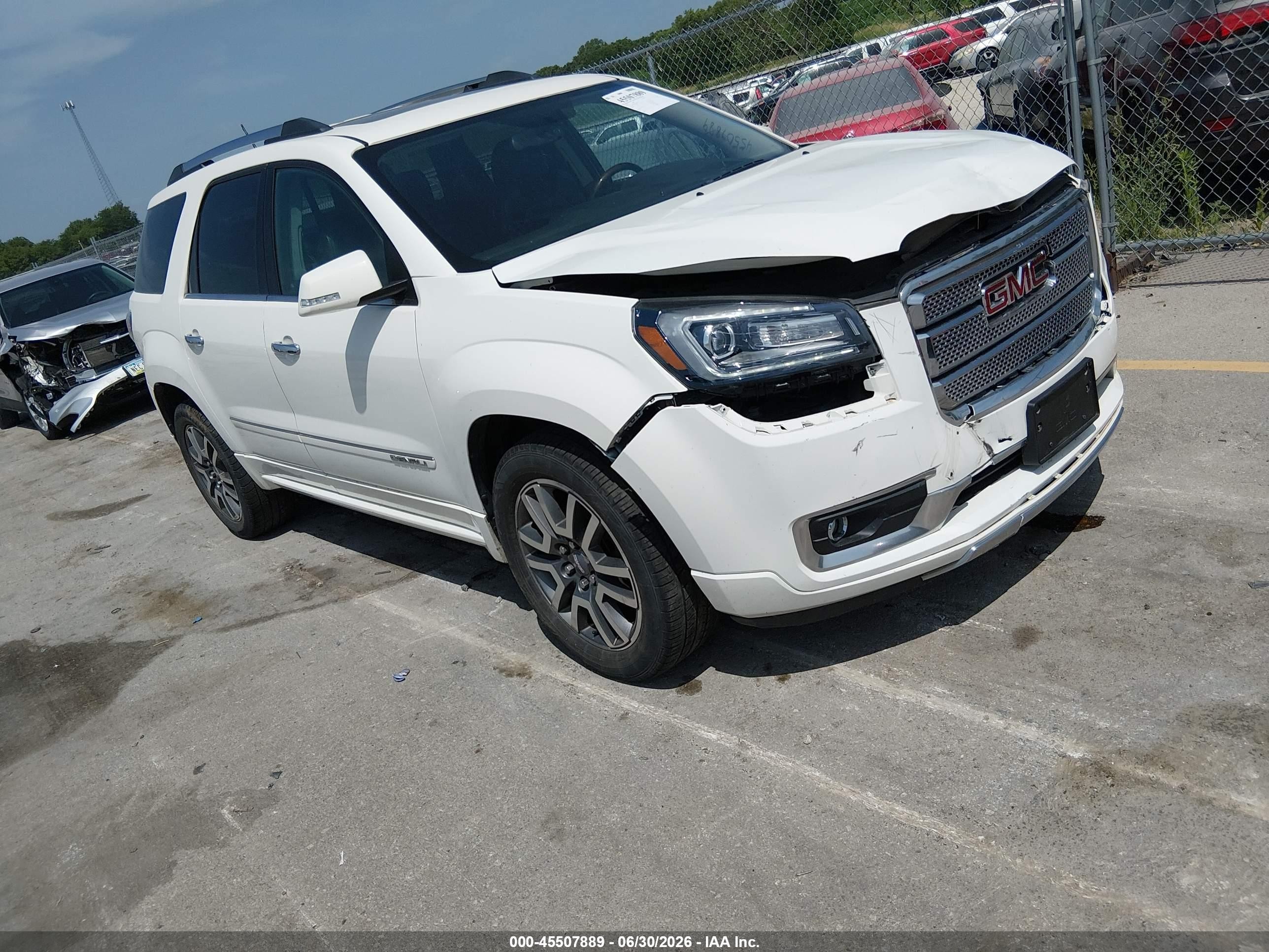 2013 GMC Acadia Denali, VIN 1GKKRTKD3DJ100162 — По всему кузову