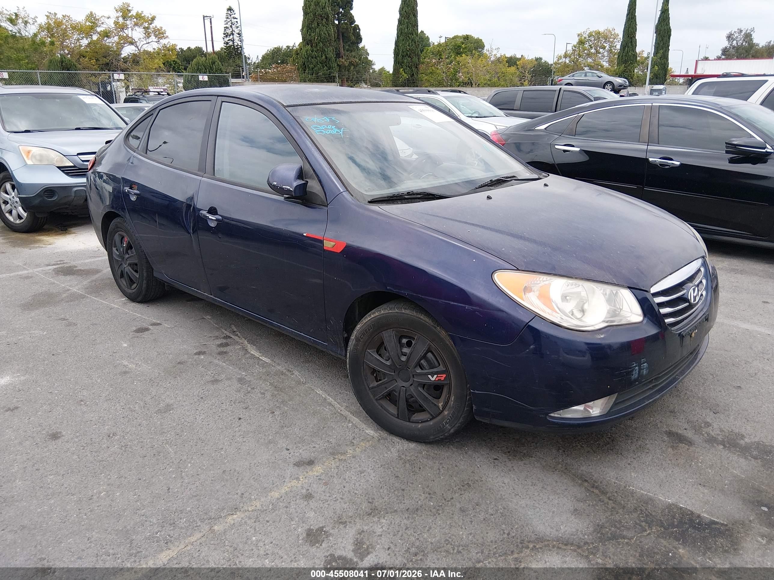 2010 Hyundai Elantra GLS, VIN KMHDU4ADXAU991888 — Rear end