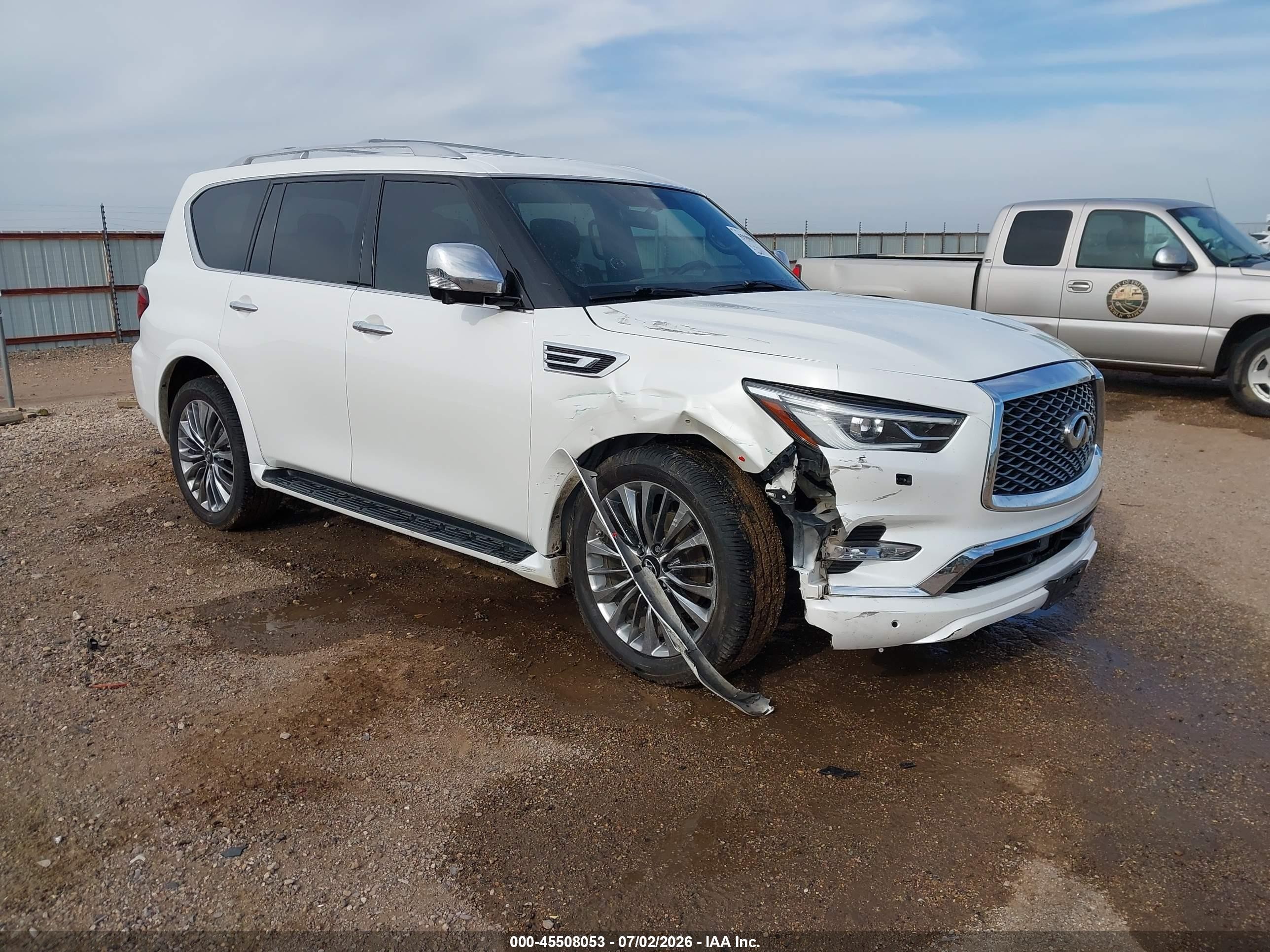 2021 Infiniti QX80 Sensory, VIN JN8AZ2BE4M9270661 — Side
