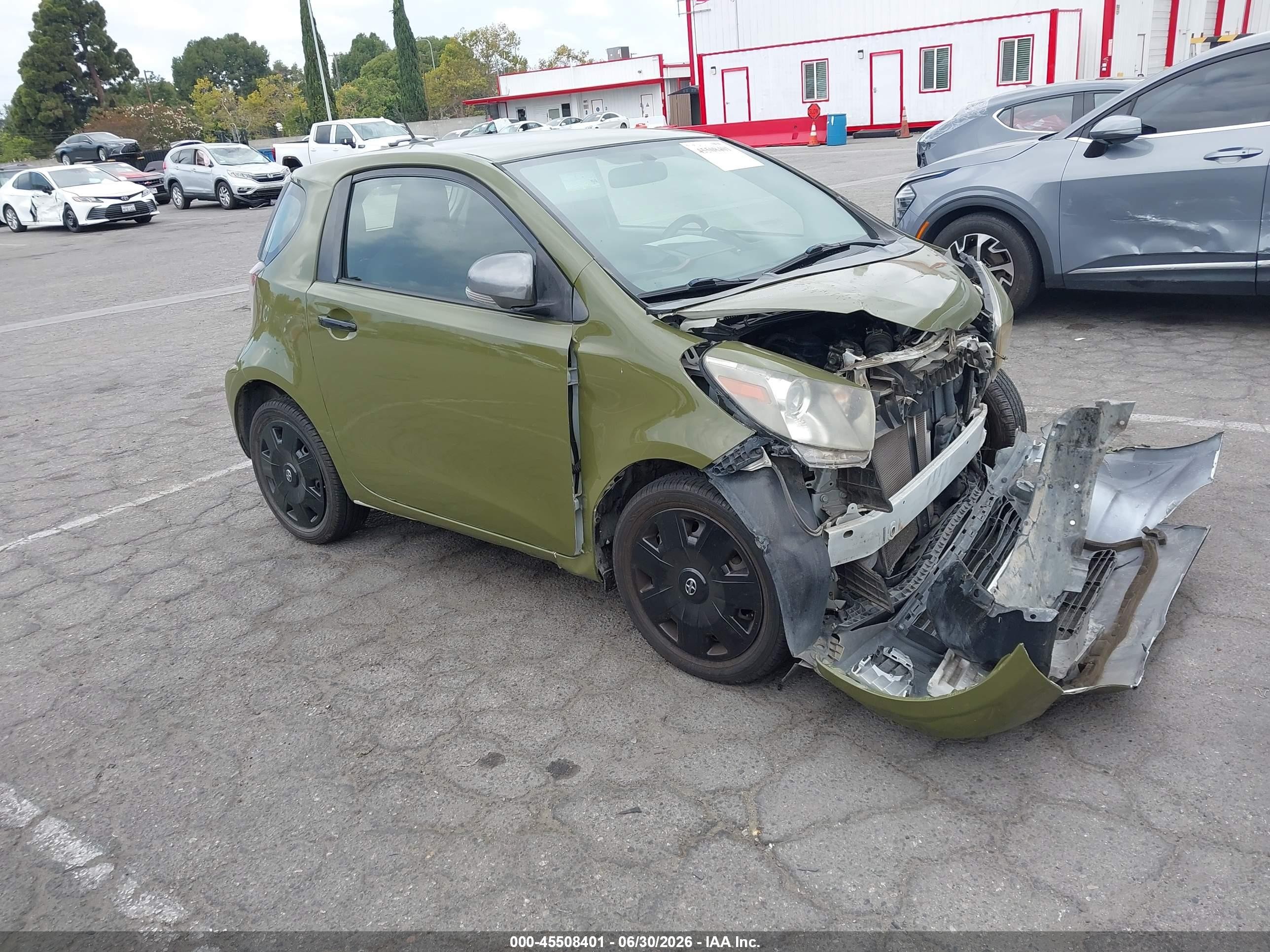 2013 Scion iQ, VIN JTNJJXB0XDJ023868 — Front end