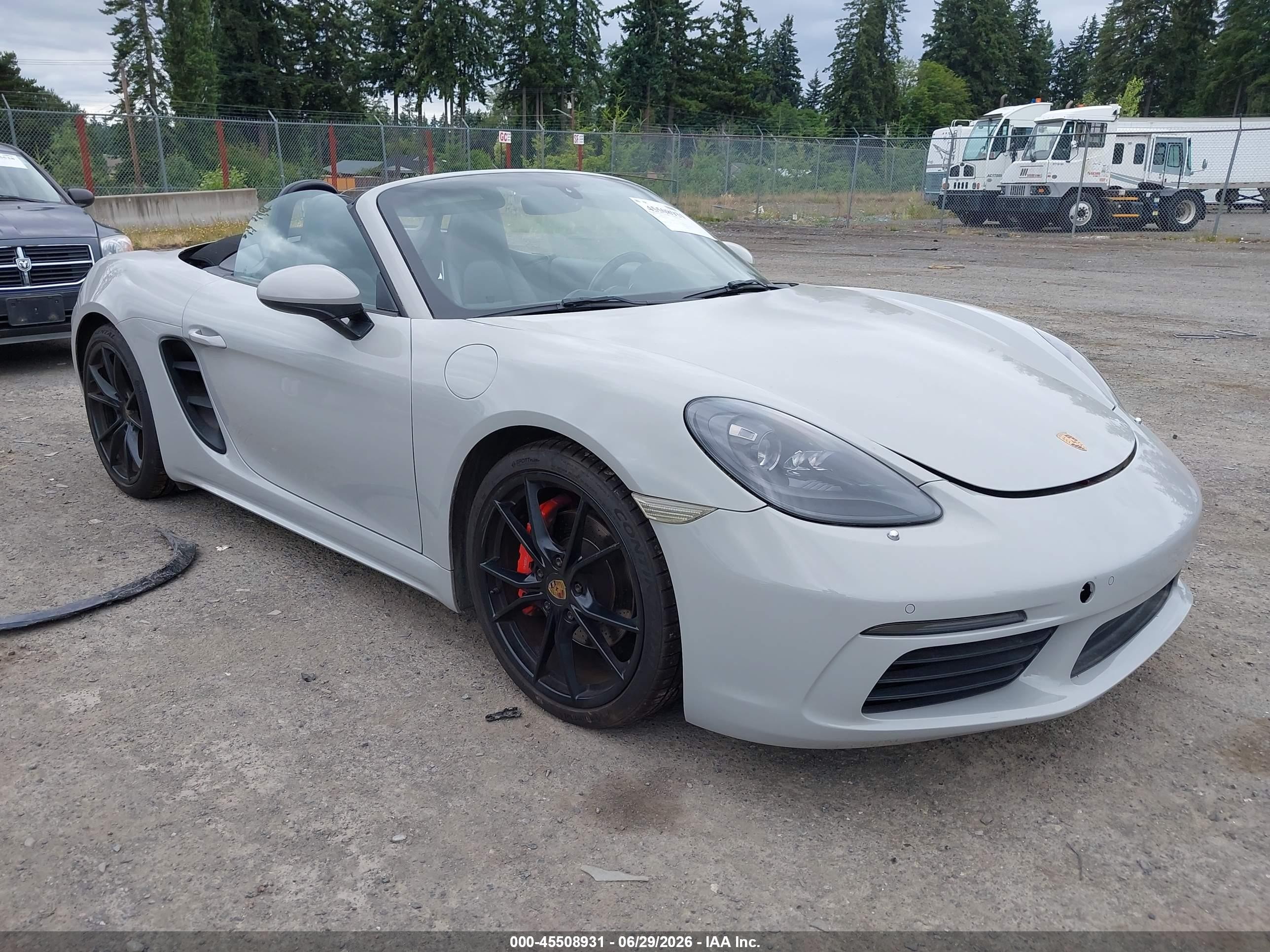 2019 Porsche Boxster S, VIN WP0CB2A80KS228742 — Fresh water flood