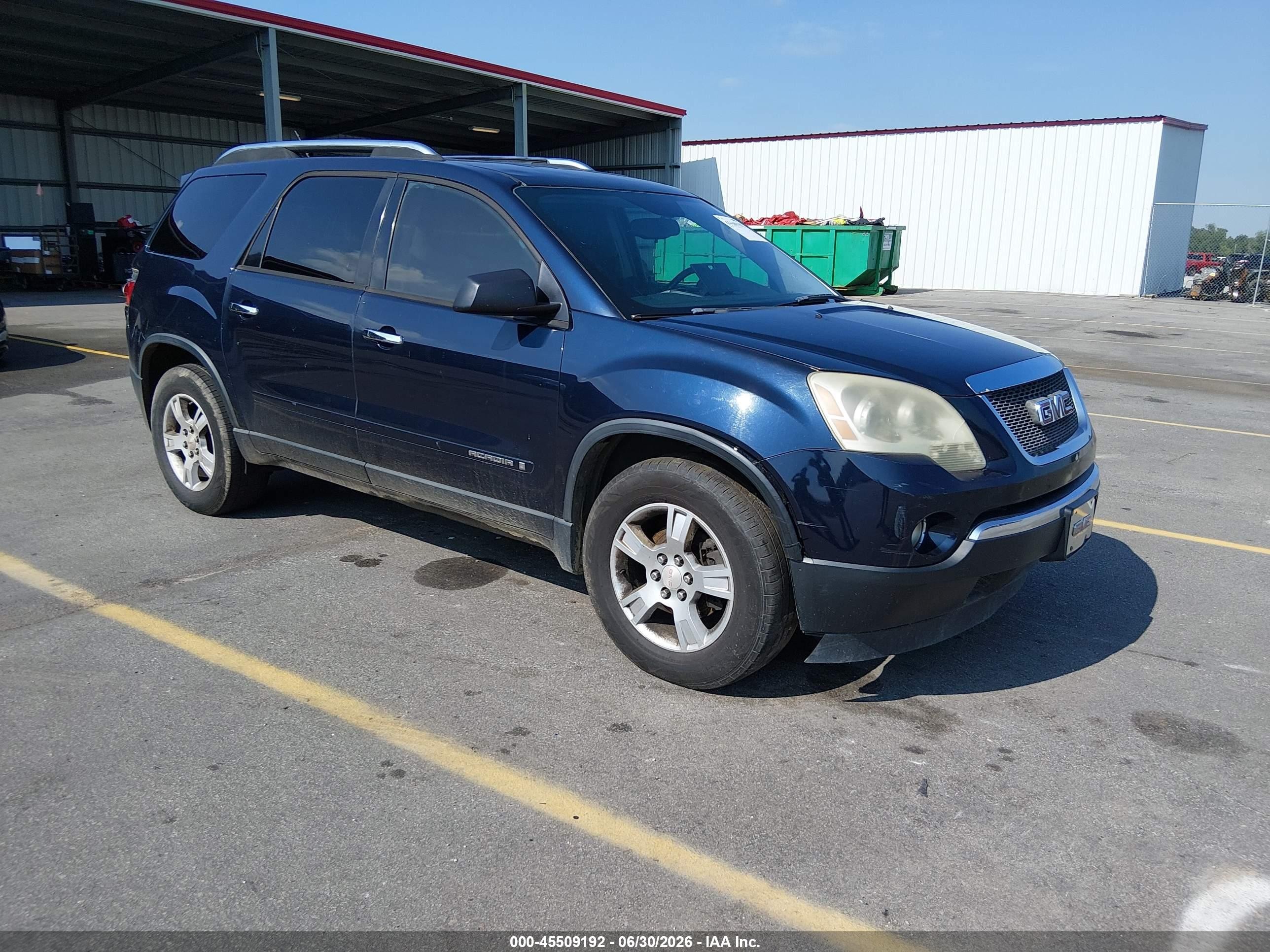 2008 GMC Acadia SLE1, VIN 1GKER13708J241853 — Normal wear