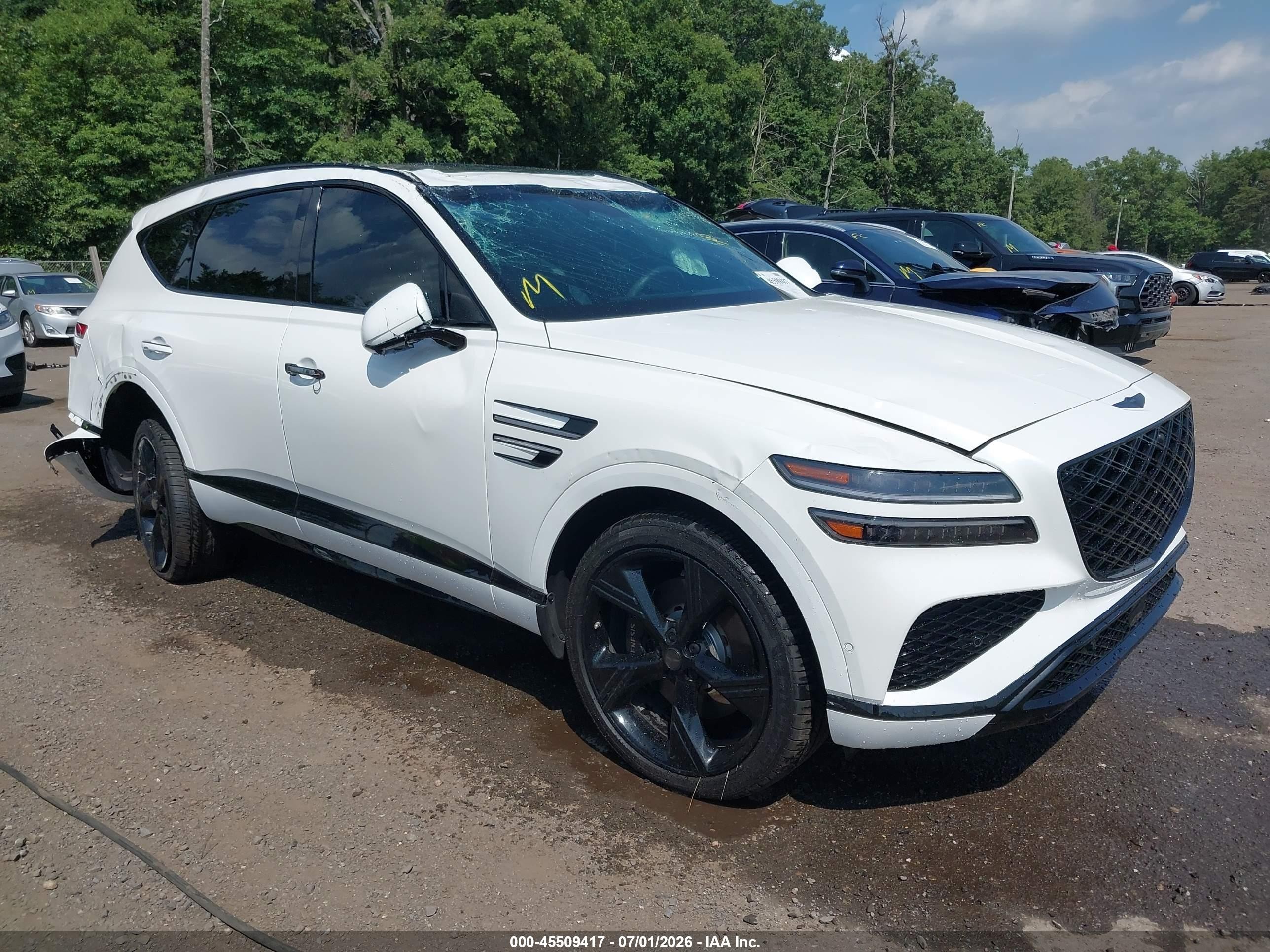 2026 Genesis GV80 3.5T Prestige Black, VIN KMUHCESC1TU307282 — Rollover