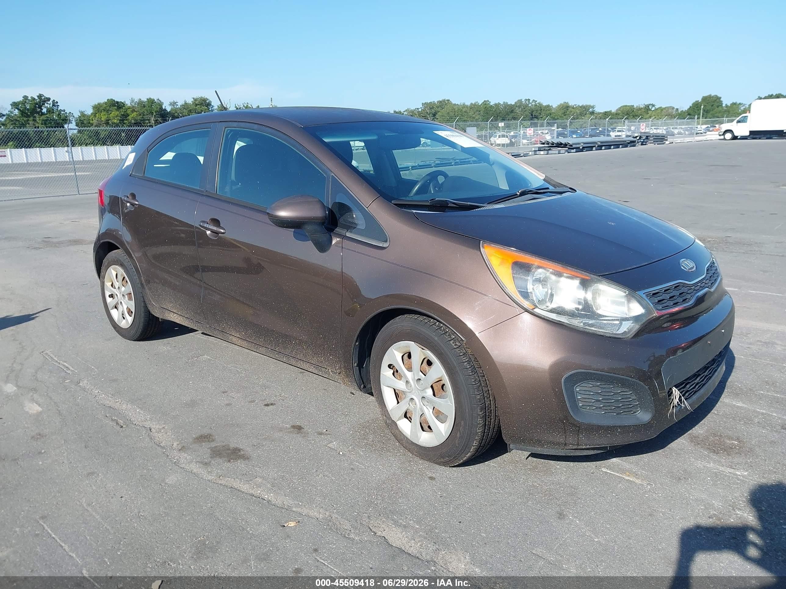 2012 Kia Rio EX, VIN KNADN5A36C6027808 — Normal wear
