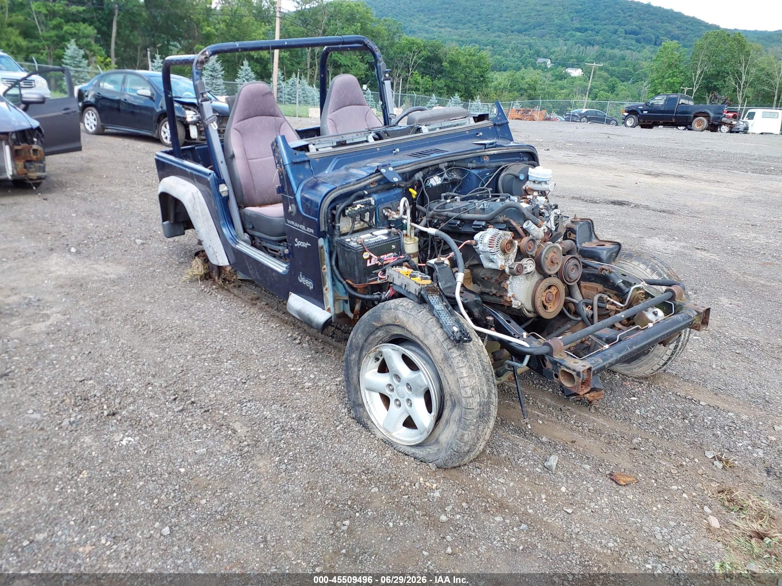 2002 Jeep Wrangler Sport, VIN 1J4FA49SX2P704181 — Normal wear