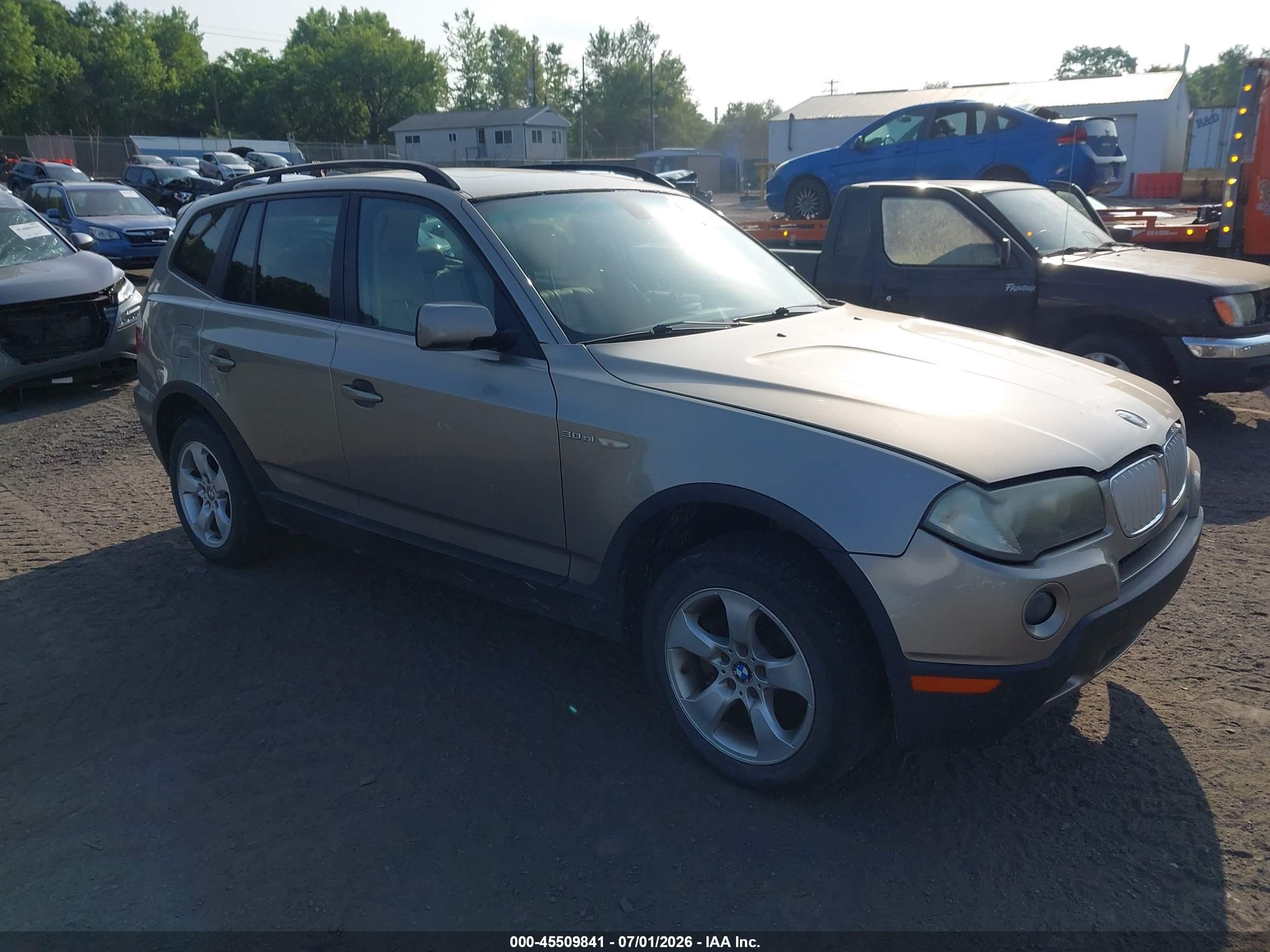 2007 BMW X3 3.0si, VIN WBXPC93407WF27512 — Normal wear