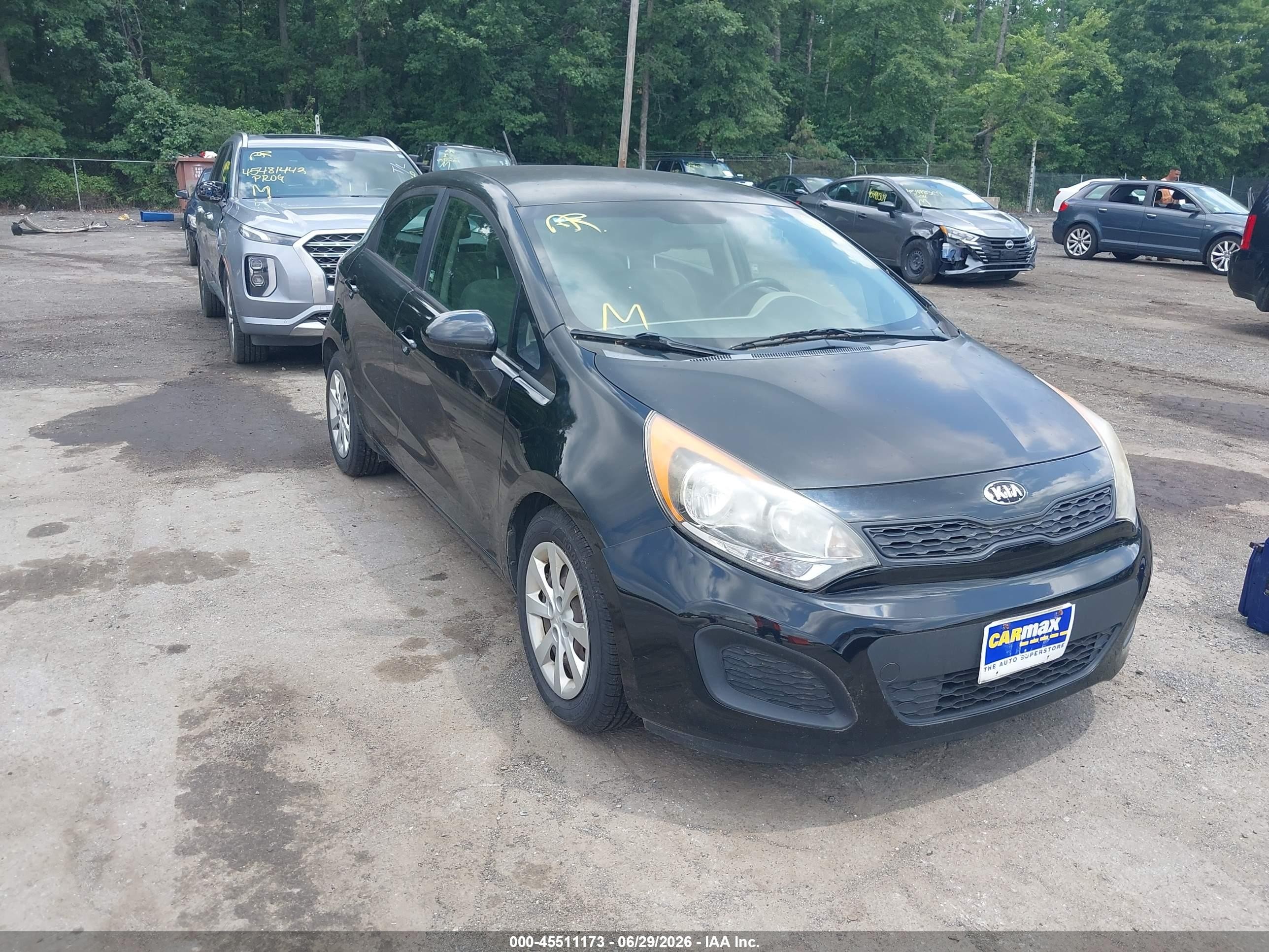 2014 Kia Rio LX, VIN KNADM5A39E6369730 — Normal wear