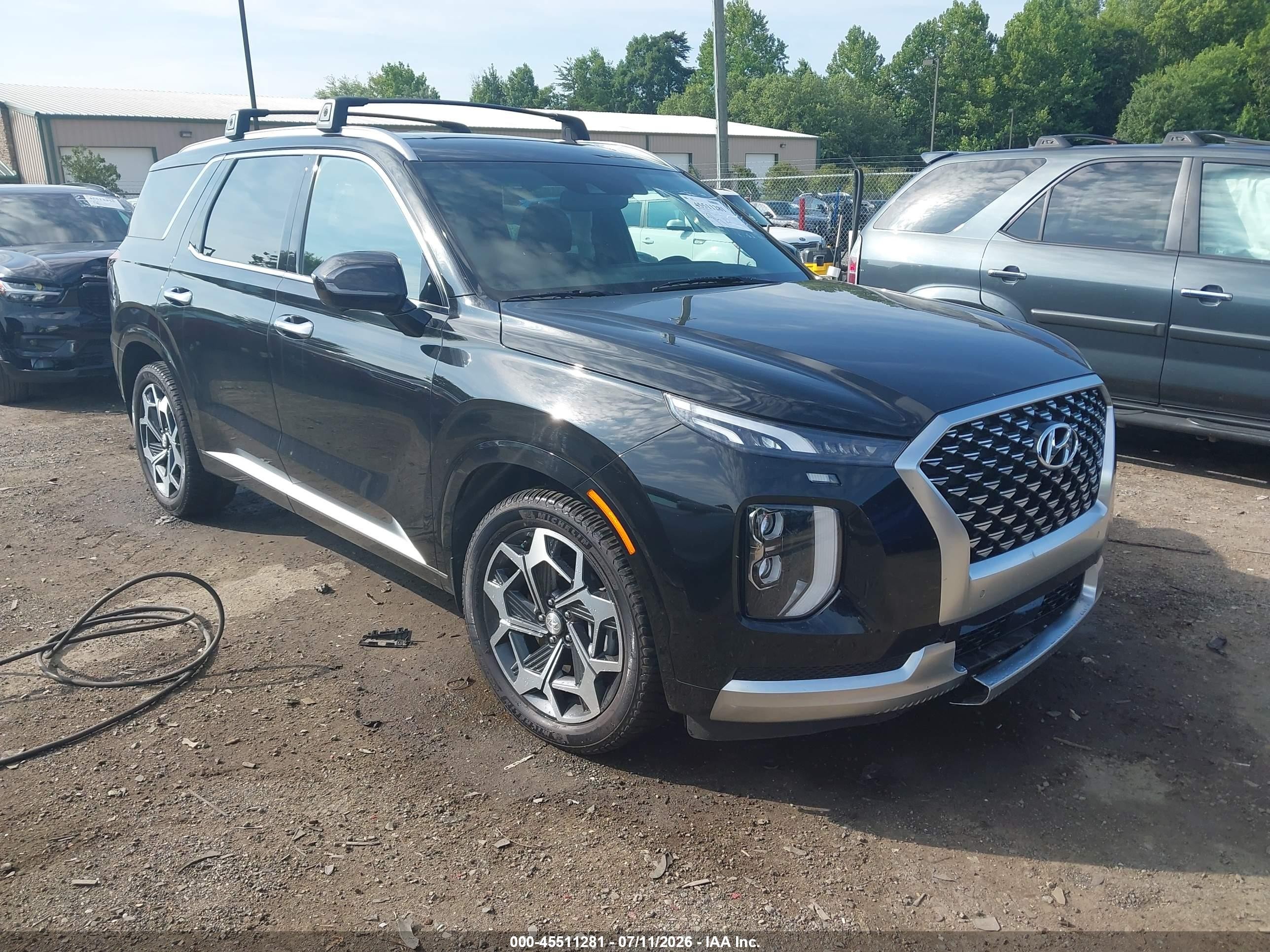 2021 Hyundai Palisade Calligraphy, VIN KM8R7DHEXMU186571 — Front end