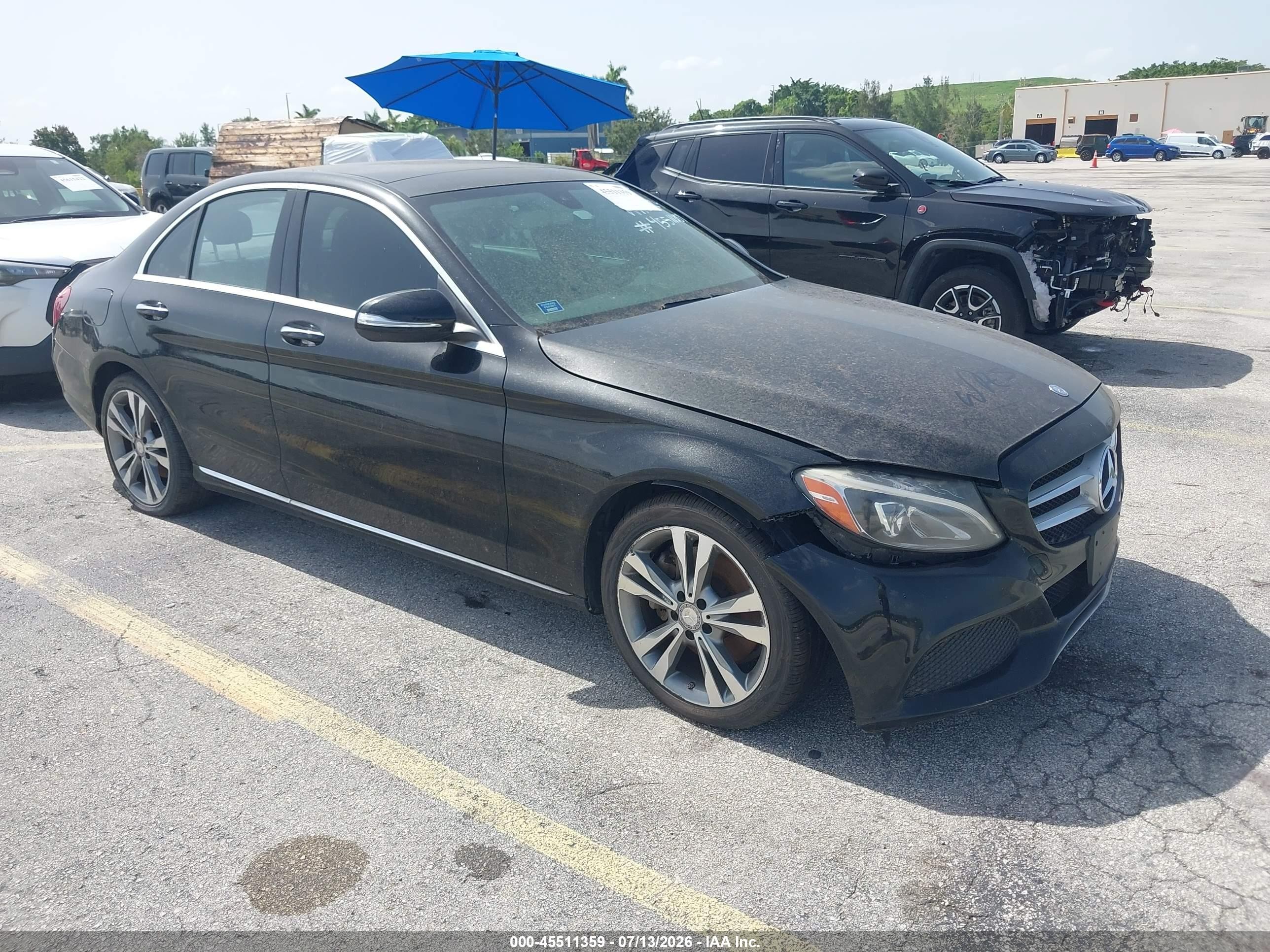 2015 Mercedes-Benz C 300 Sport, VIN 55SWF4KB8FU007253 — Biohazard / chemical