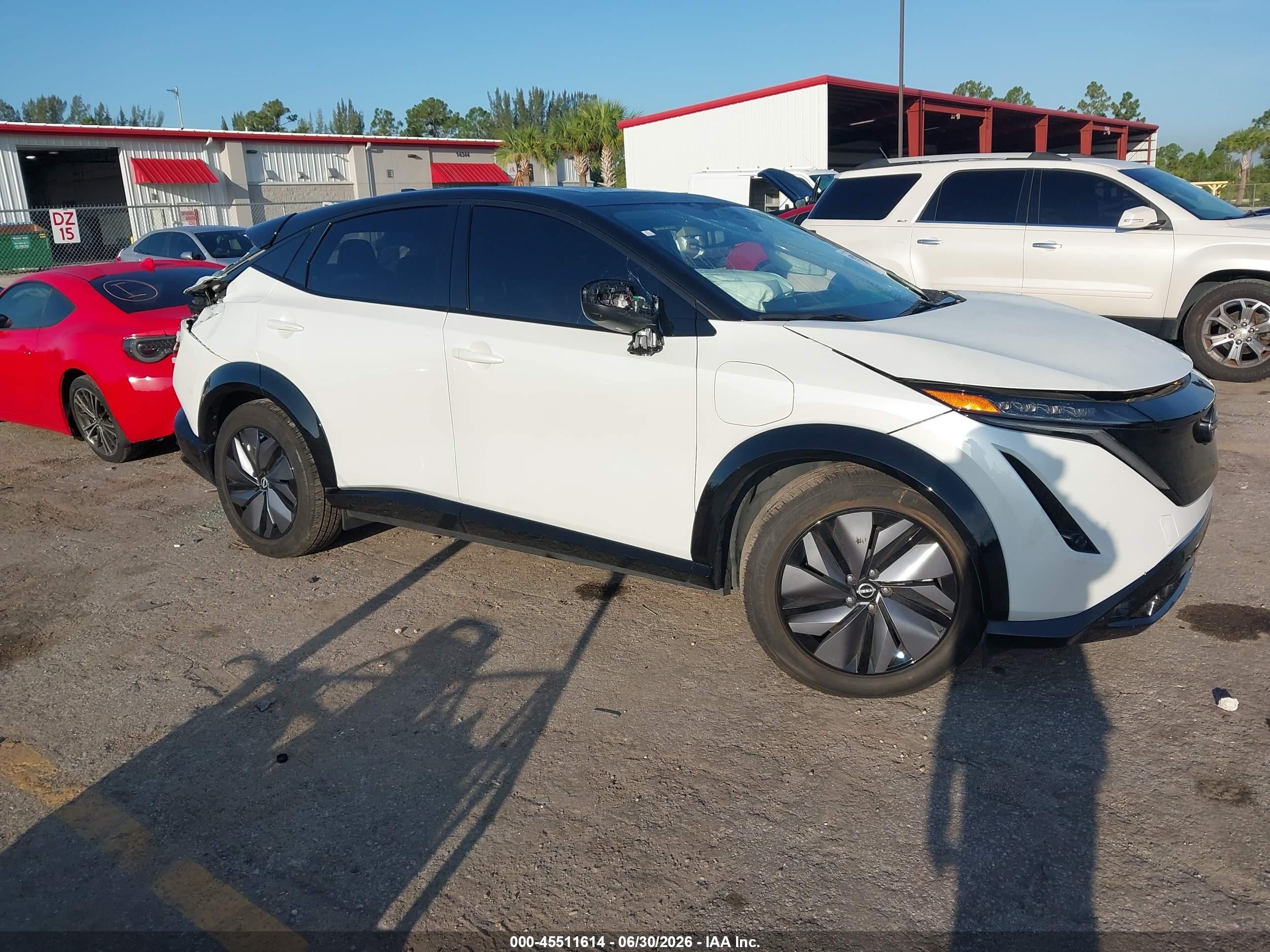 2023 Nissan ARIYA Evolve+, VIN JN1DF0BB1PM708584 — Rear end