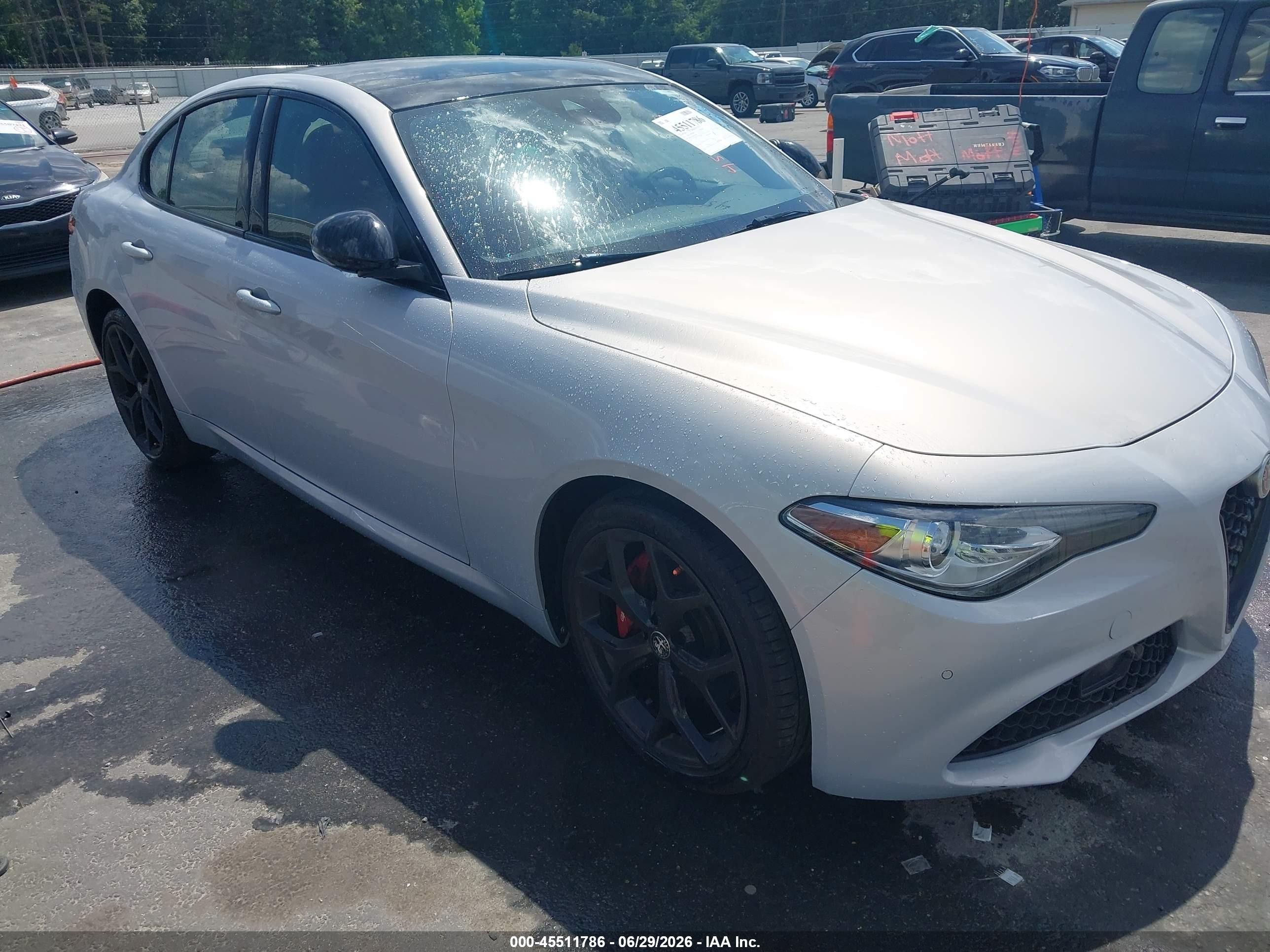 2021 Alfa Romeo Giulia Ti Sport, VIN ZARFANBN3M7645838 — Normal wear