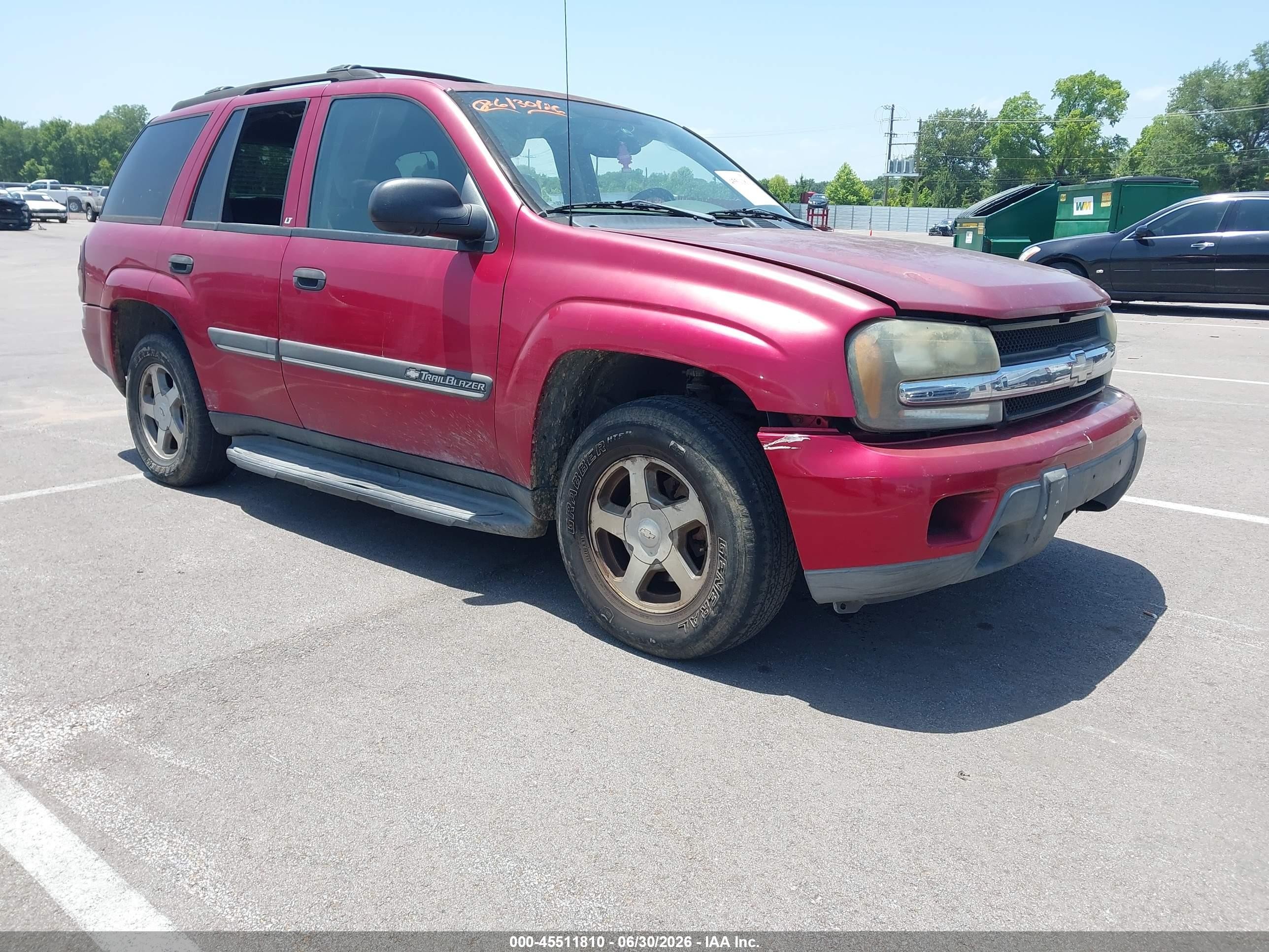 2002 Chevrolet TrailBlazer LS, VIN 1GNDT13S722301634 — Normal wear