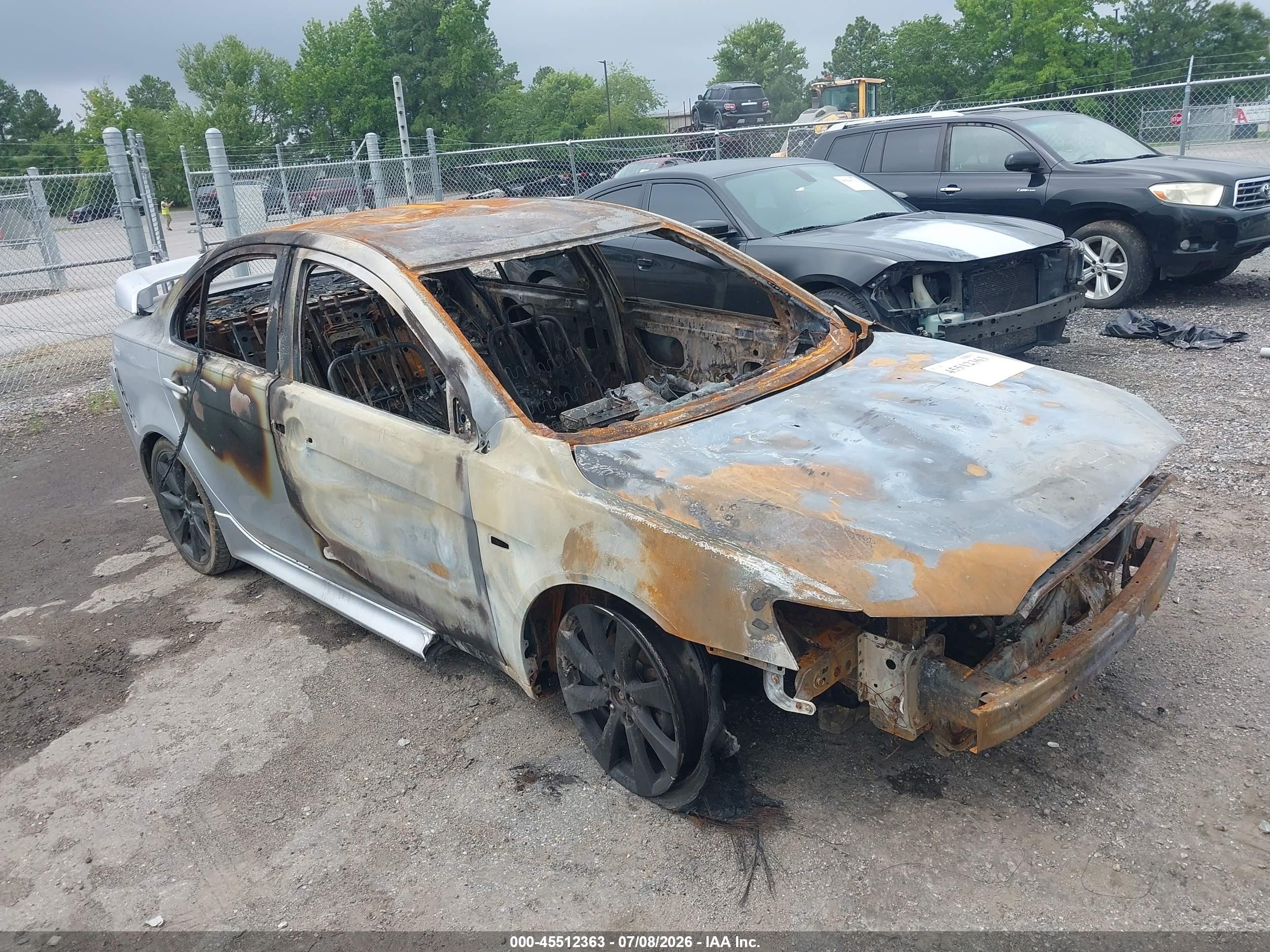 2013 Mitsubishi Lancer GT, VIN JA32U8FW6DU001738 — Burn