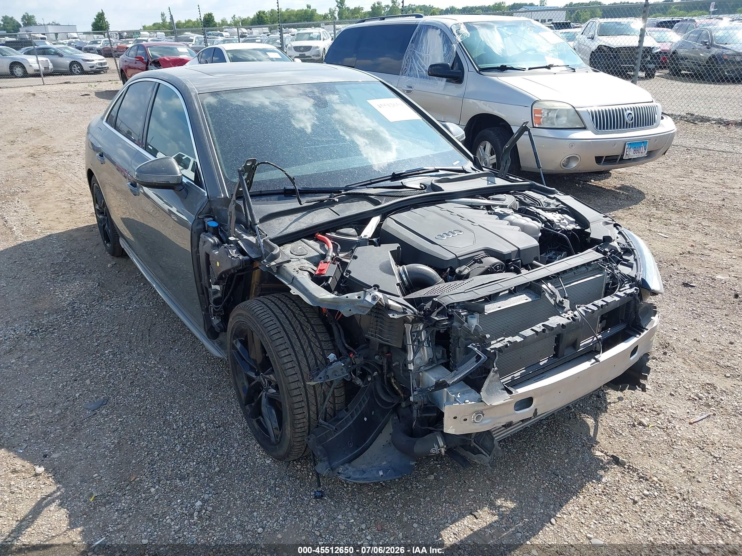 2023 Audi A4 S line Premium Plus, VIN WAUEAAF4XPN000892 — Front end
