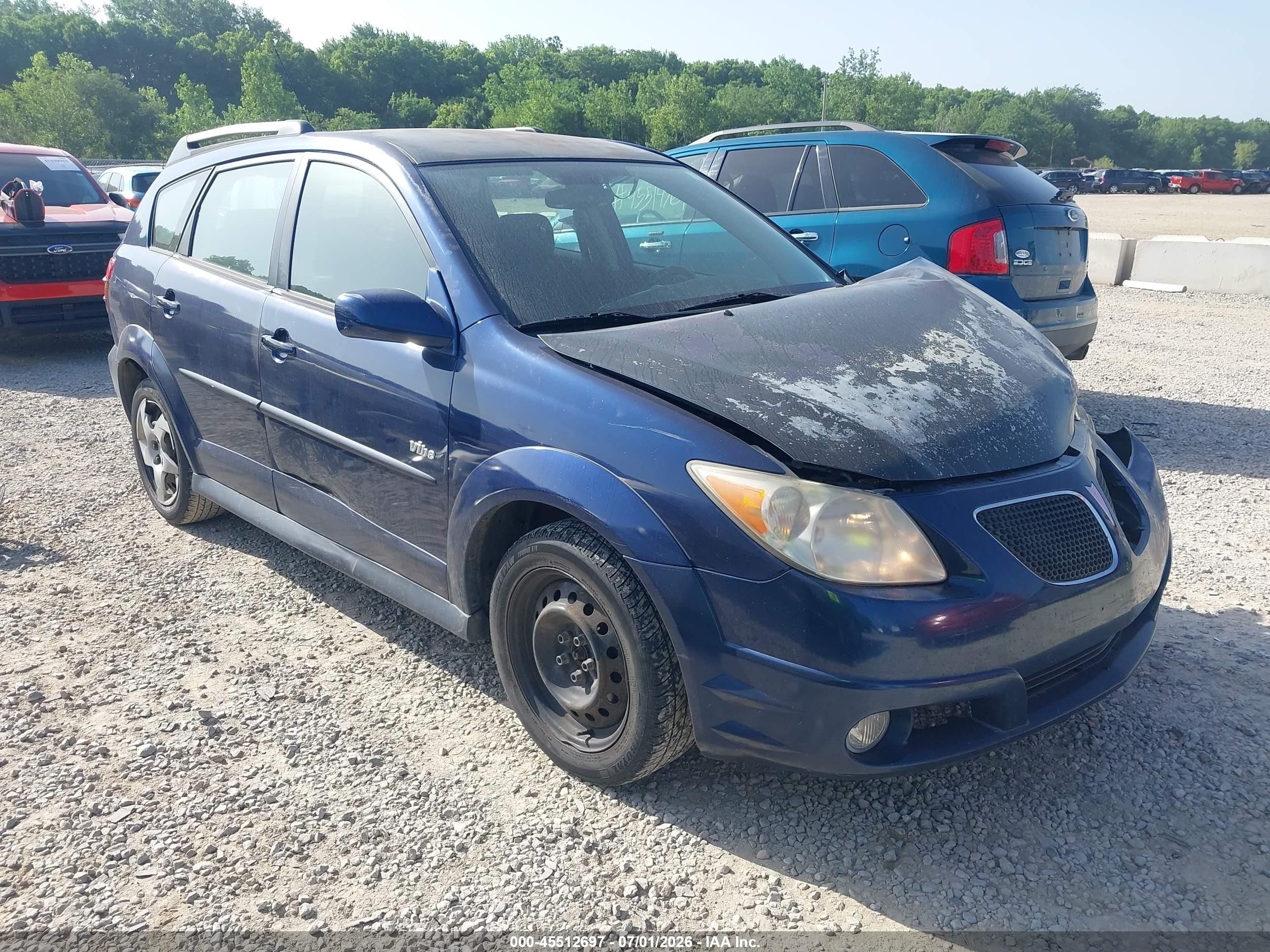2007 Pontiac Vibe, VIN 5Y2SL67837Z413714 — Front end