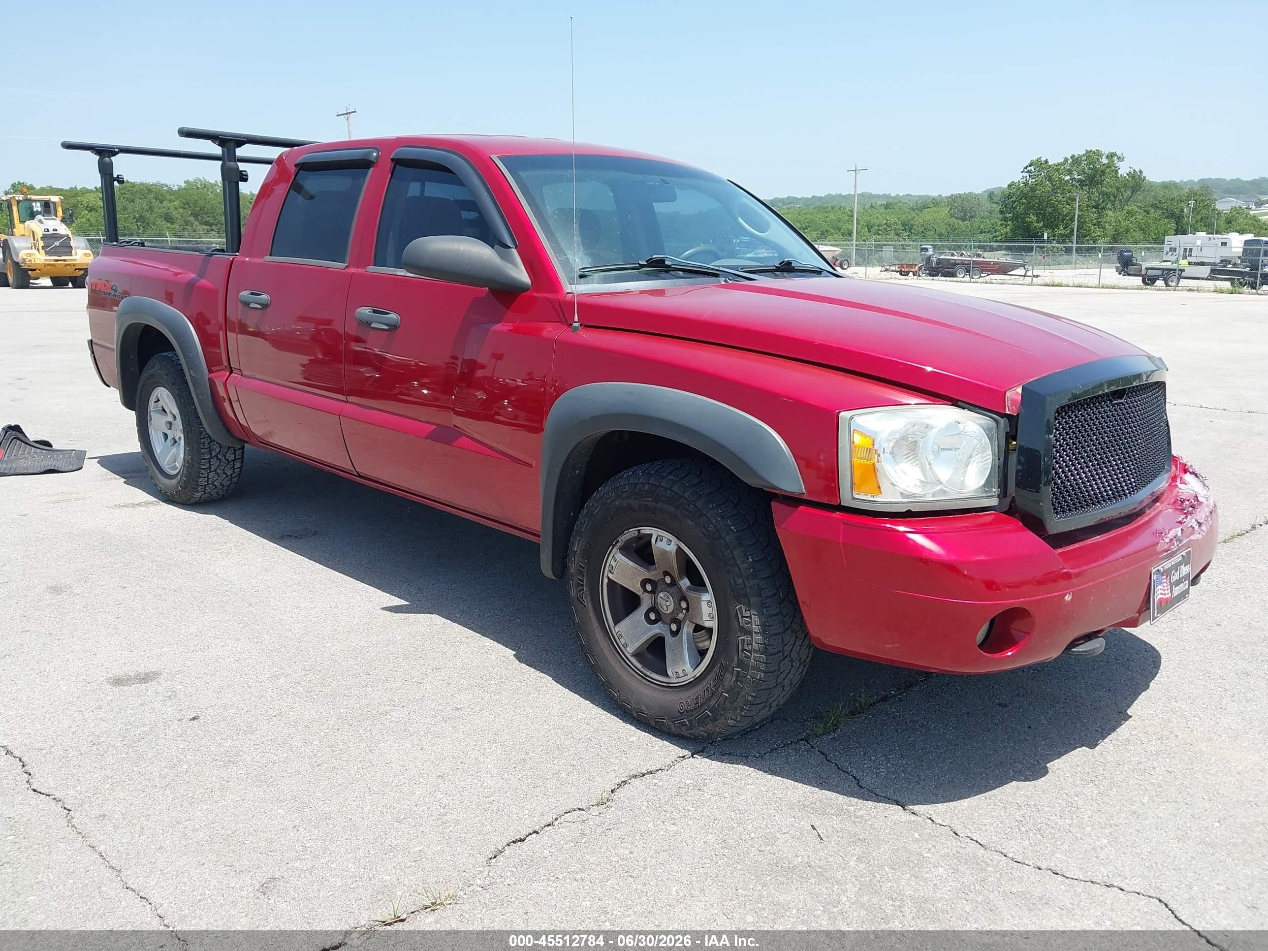 2007 Dodge Dakota SLT, VIN 1D7HW48PX7S203203 — По всему кузову
