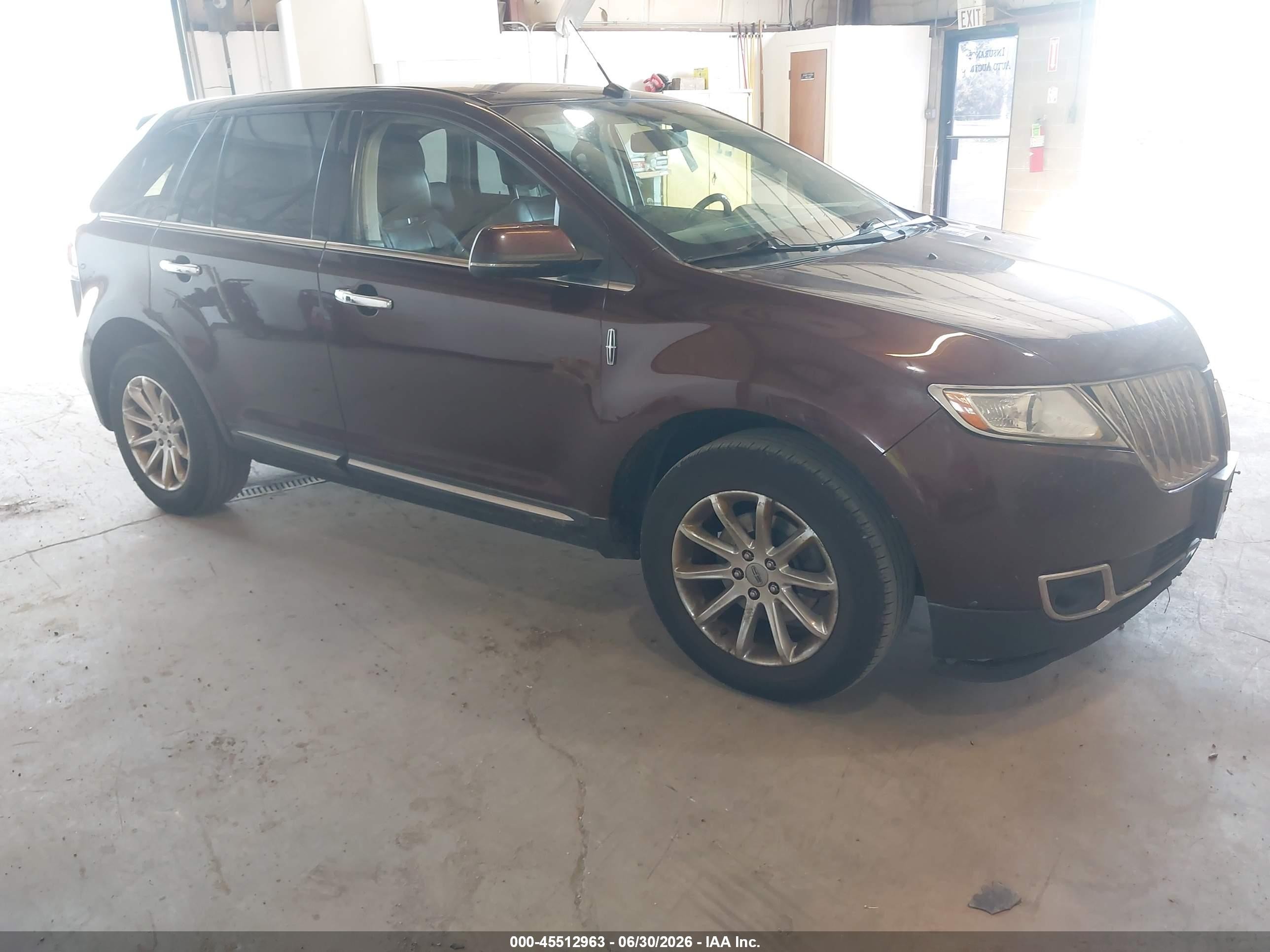 2012 Lincoln MKX, VIN 2LMDJ8JK2CBL14815 — Обычный износ