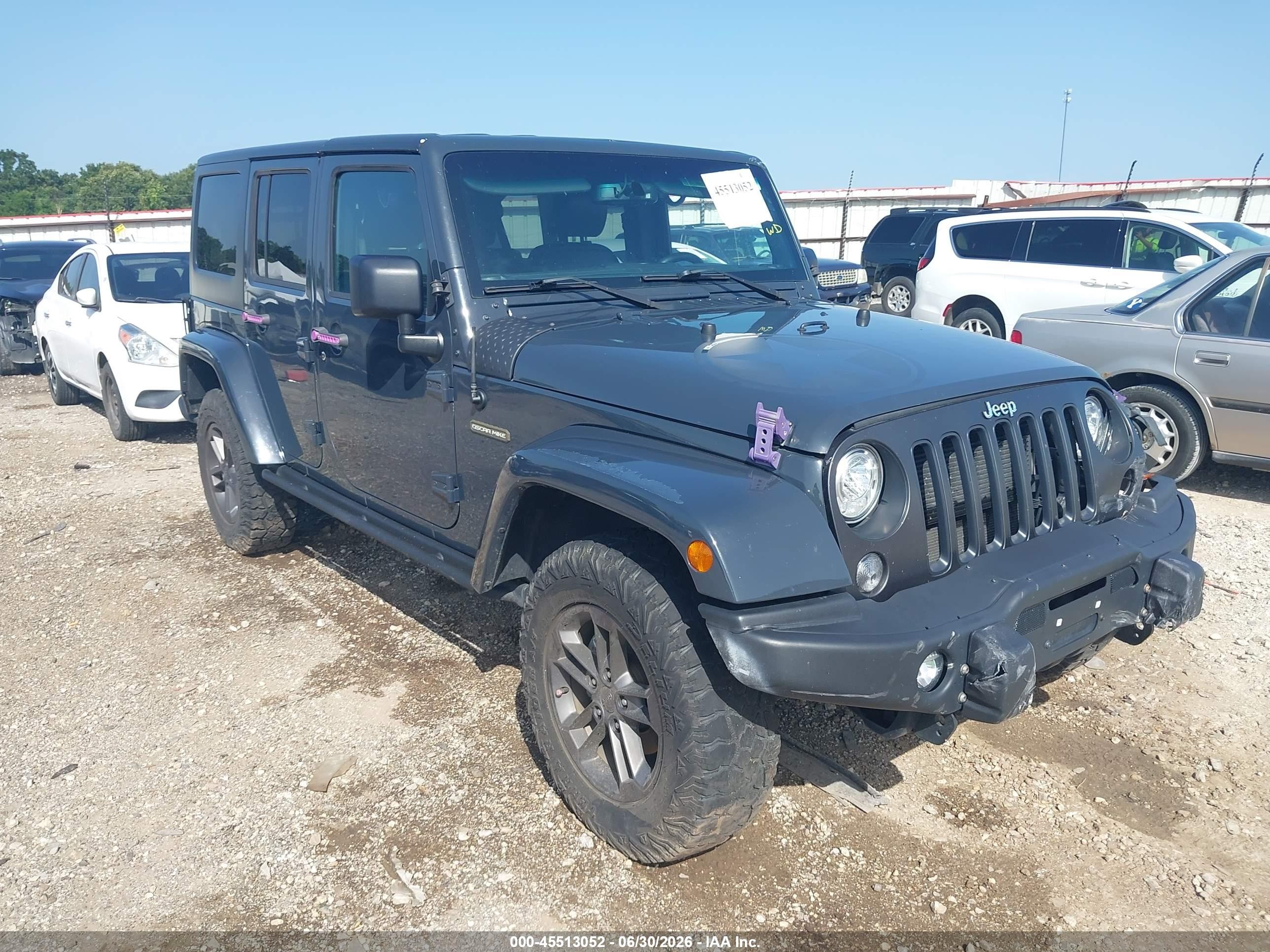 2018 Jeep Wrangler Unlimited Freedom, VIN 1C4BJWDG6JL851669 — Side
