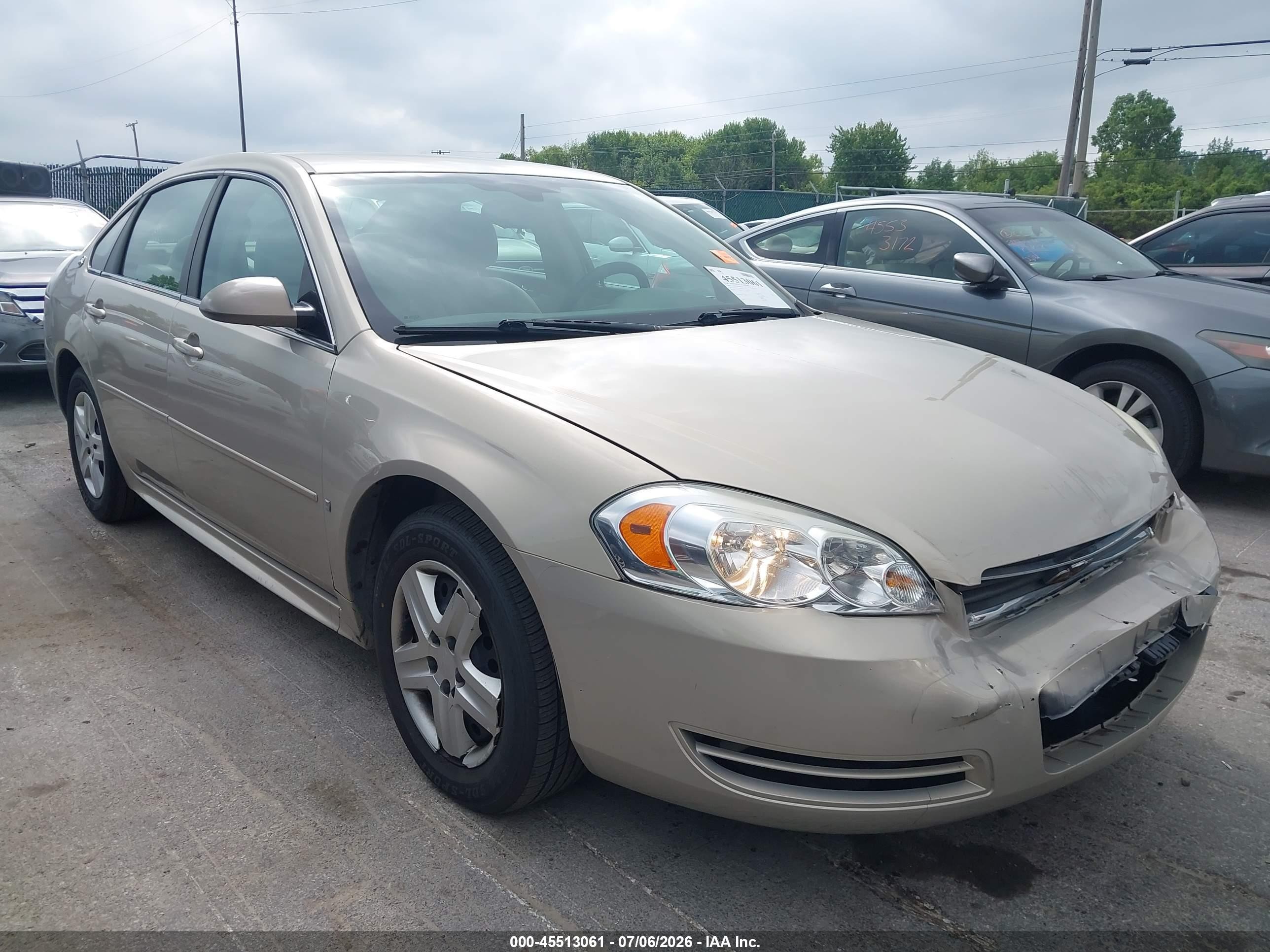2009 Chevrolet Impala LS, VIN 2G1WB57N691292394 — Front end