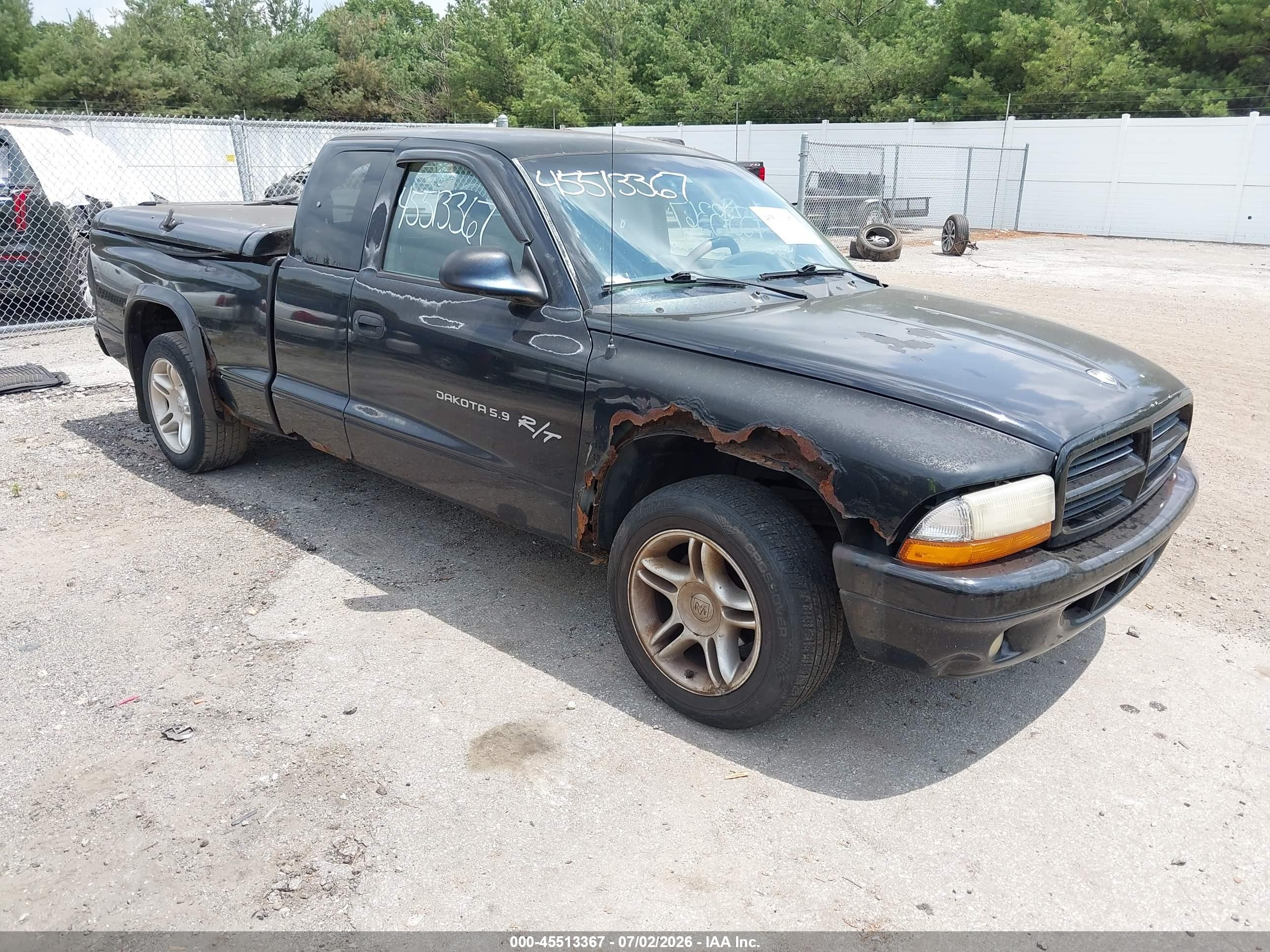 2001 Dodge Dakota Sport, VIN 1B7GL22Z11S167938 — Бок