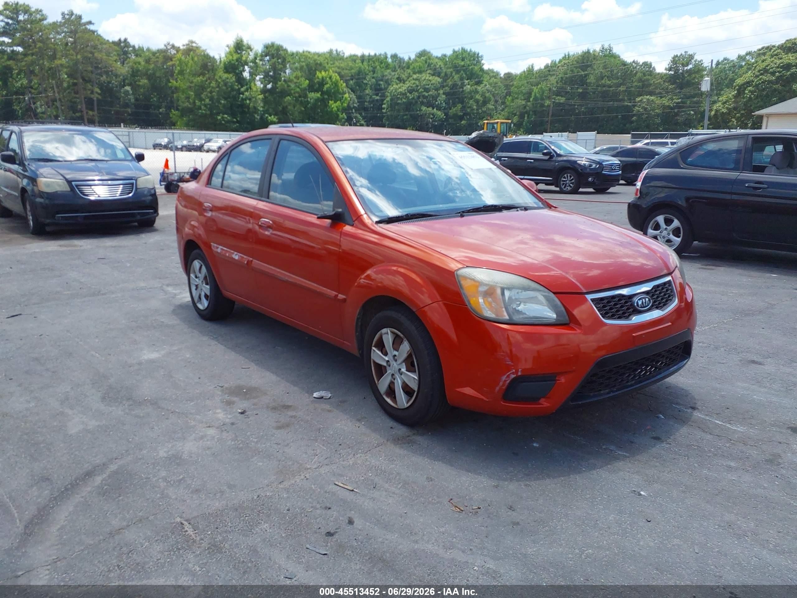 2011 Kia Rio LX, VIN KNADH4A39B6731369 — Обычный износ