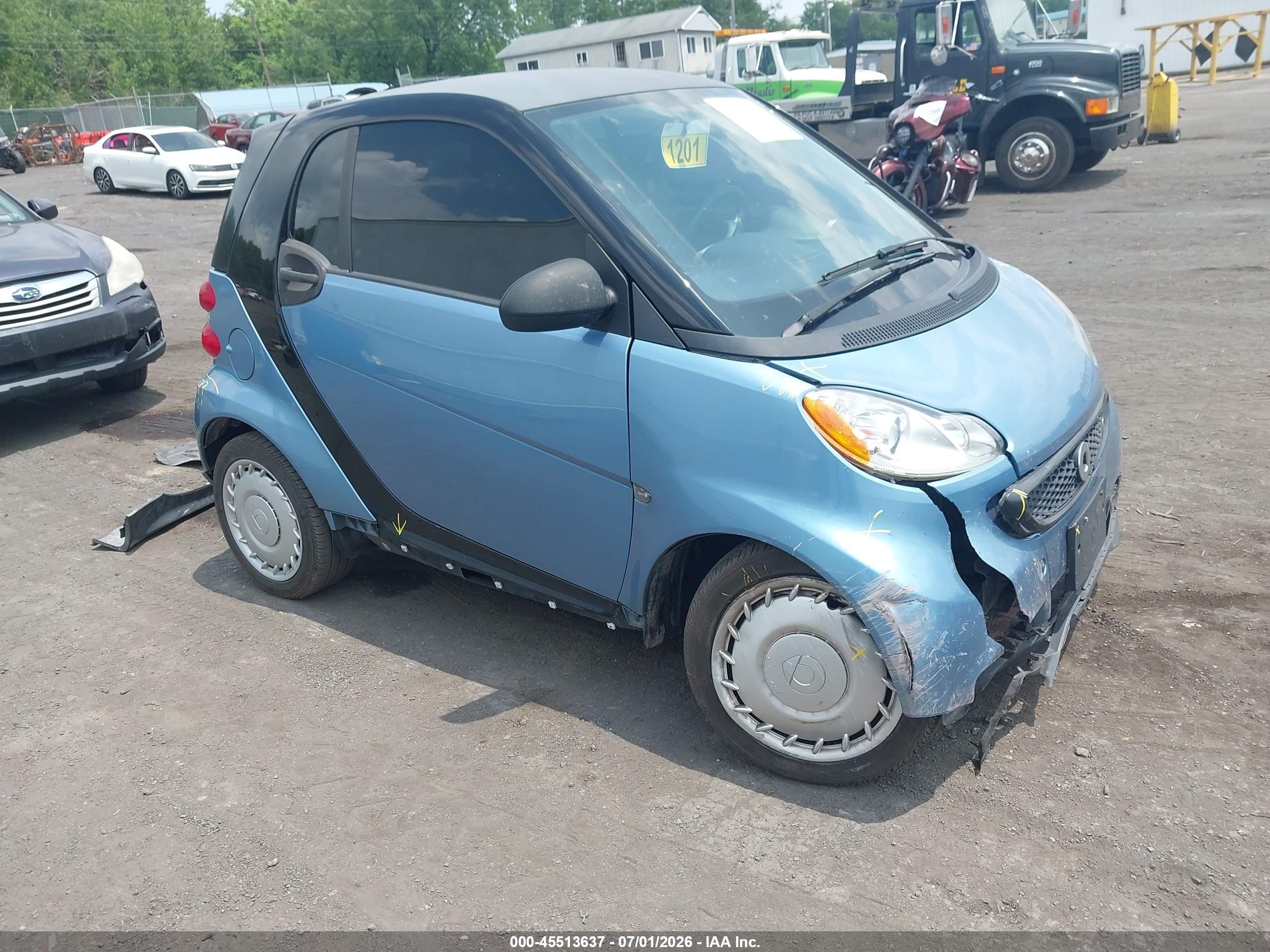 2013 Smart fortwo Pure, VIN WMEEJ3BA4DK681995 — По всему кузову