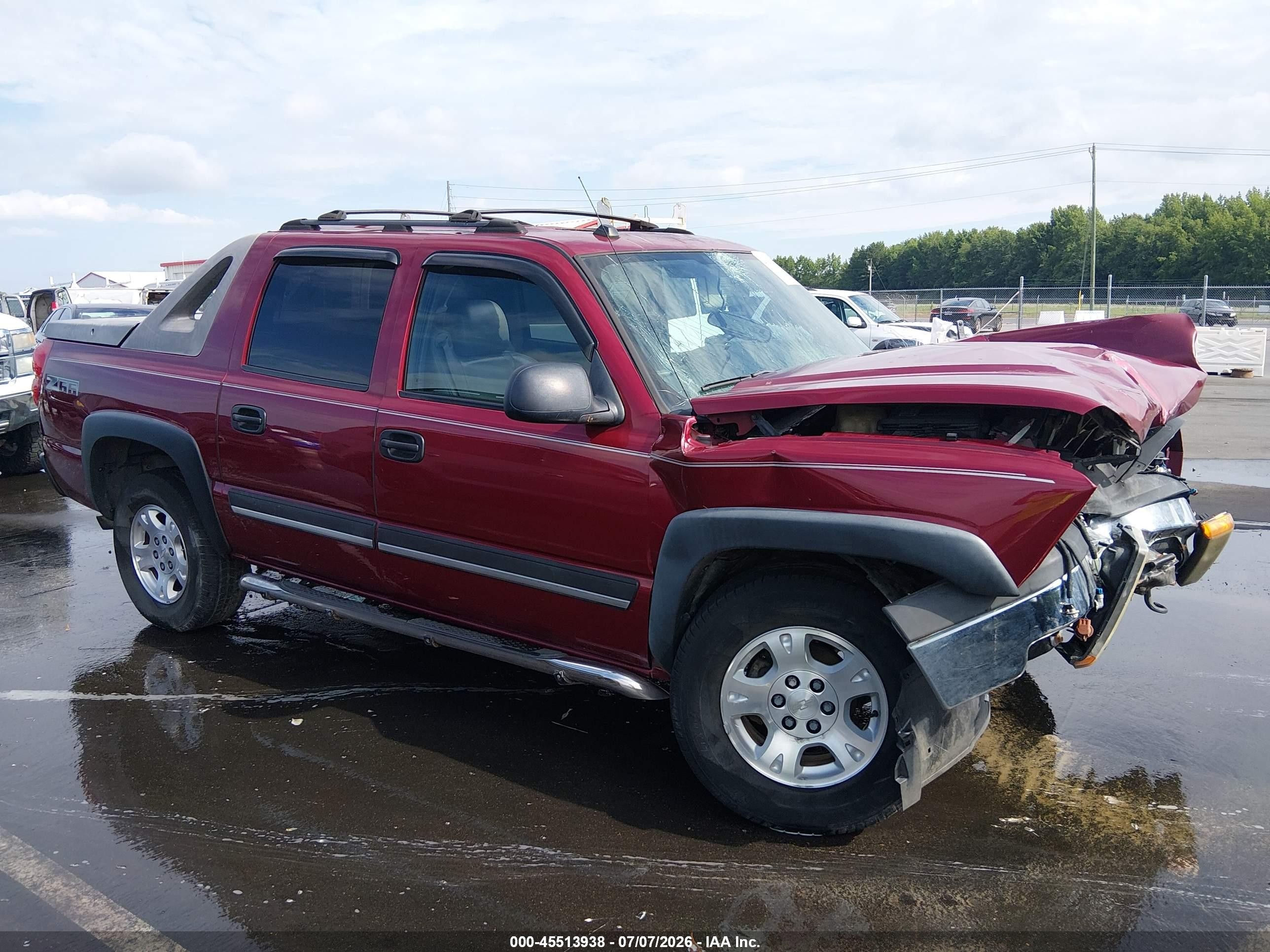 2004 Chevrolet Avalanche Z66, VIN 3GNEC12T44G297244 — Опрокидывание