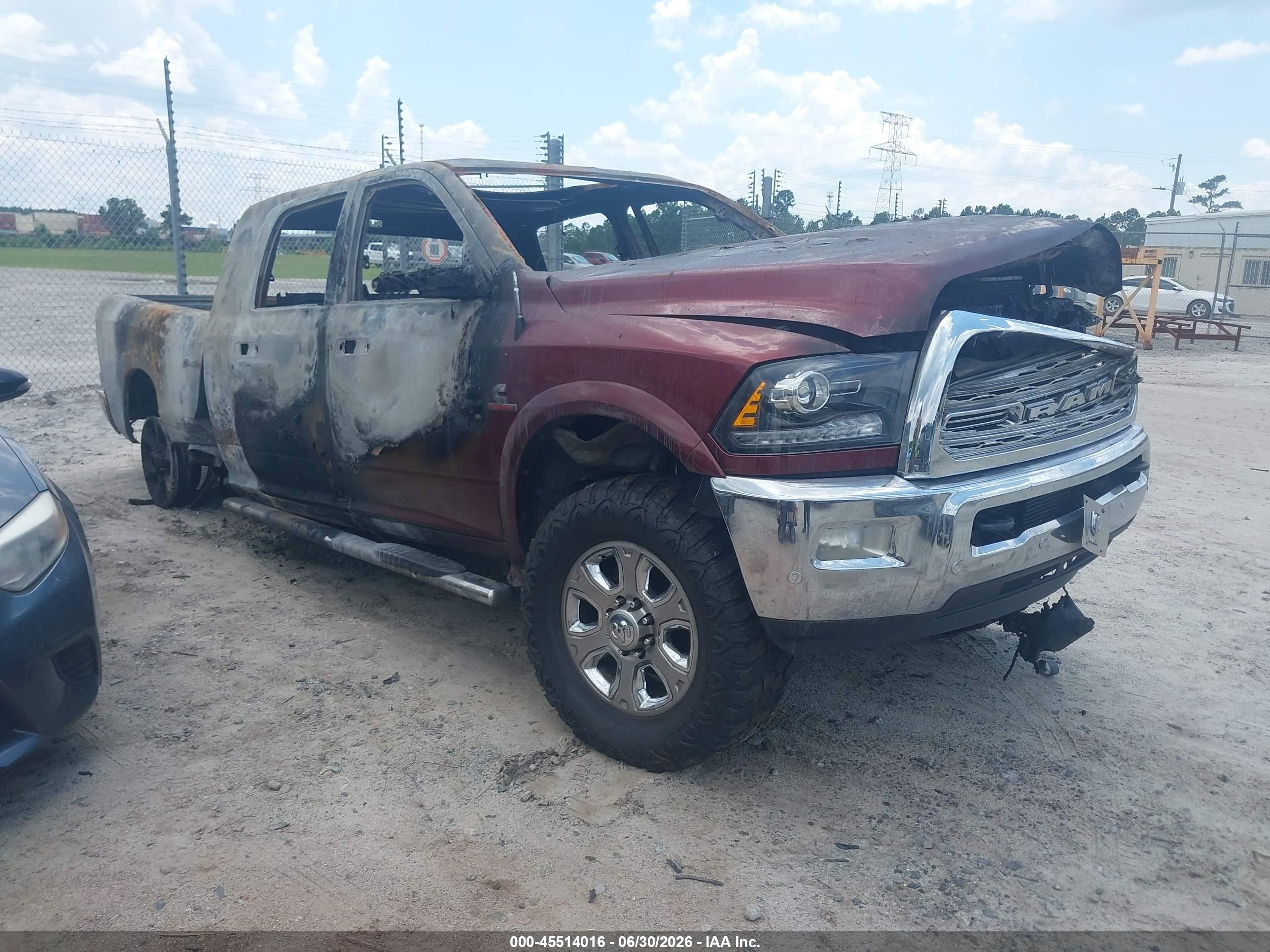 2016 Ram 2500 Lone Star, VIN 3C6UR5ML4GG305247 — Burn