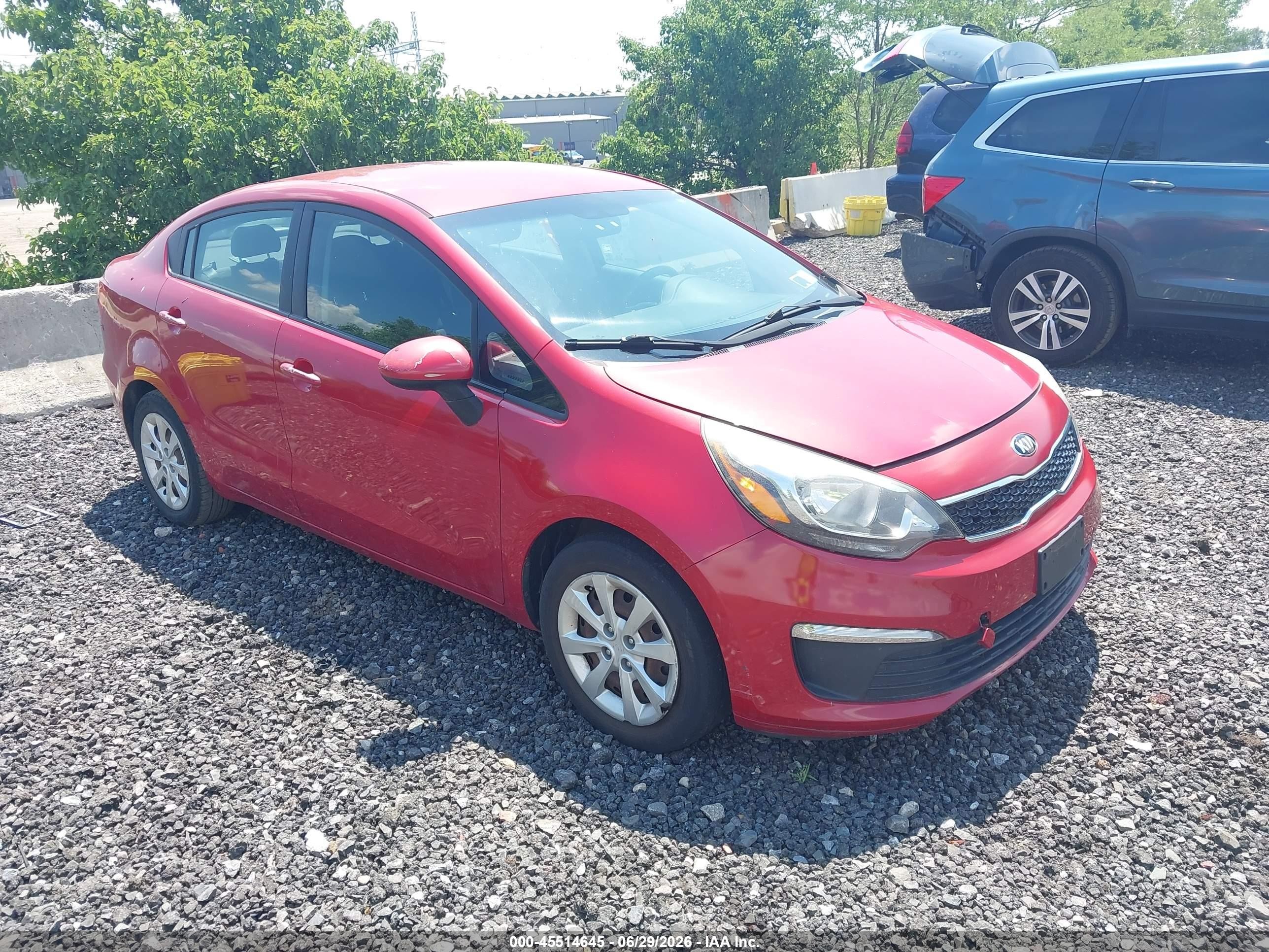 2016 Kia Rio EX, VIN KNADN4A39G6600717 — Normal wear