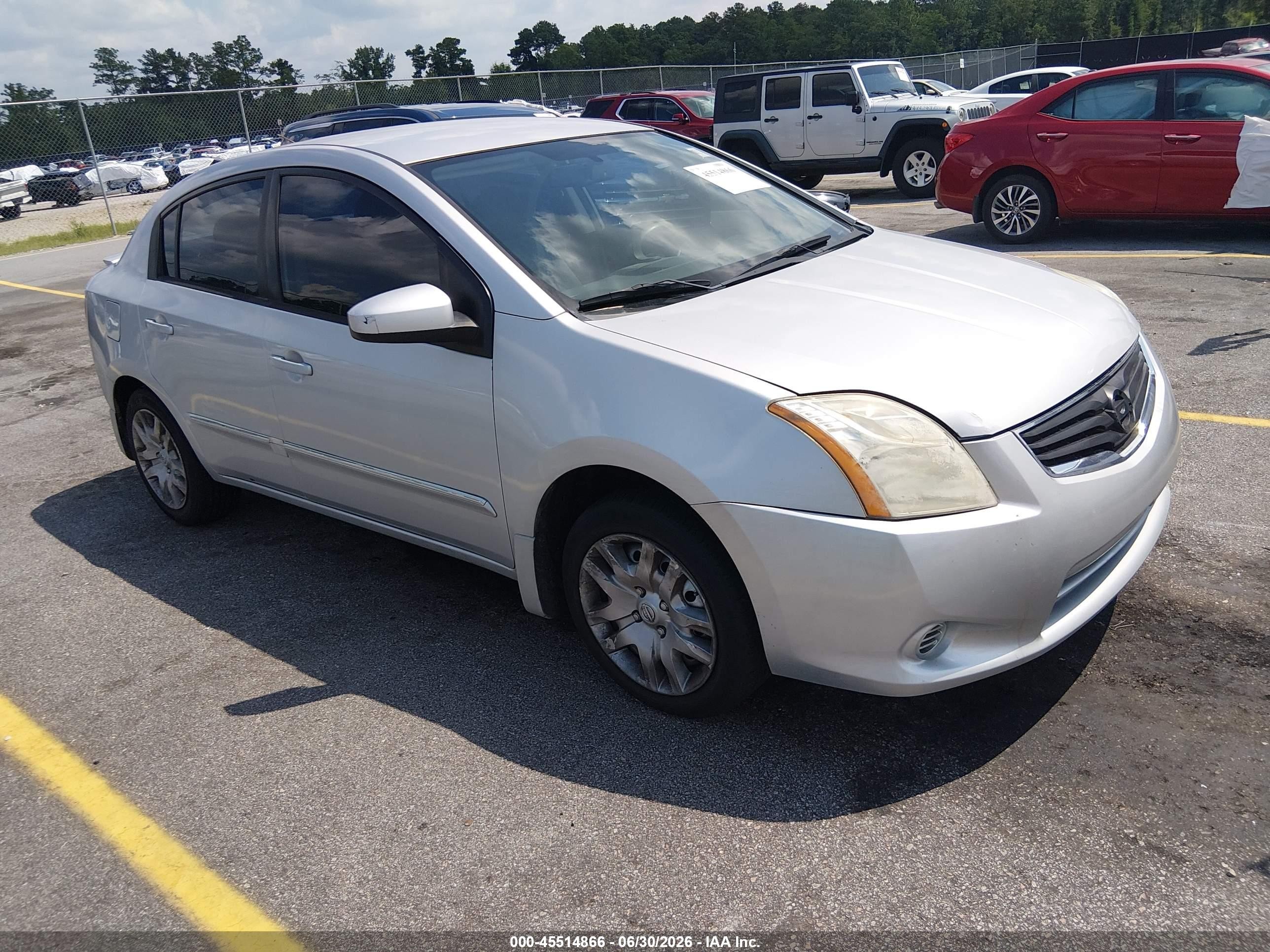 2012 Nissan Sentra S, VIN 3N1AB6AP9CL771015 — Normal wear